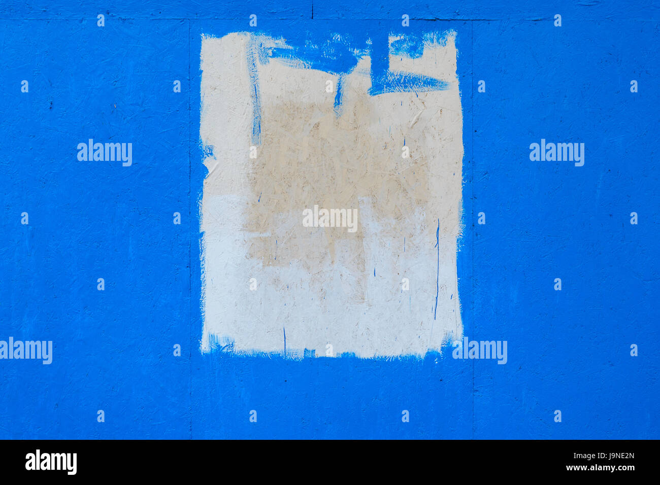 Blue painted chipboard texture. Construction panel. Paint wood