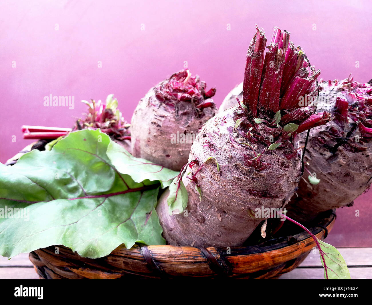 edible red beet in a basket Stock Photo Alamy