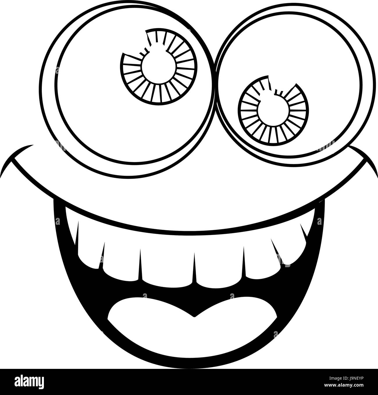comic face icon Stock Vector Image & Art - Alamy