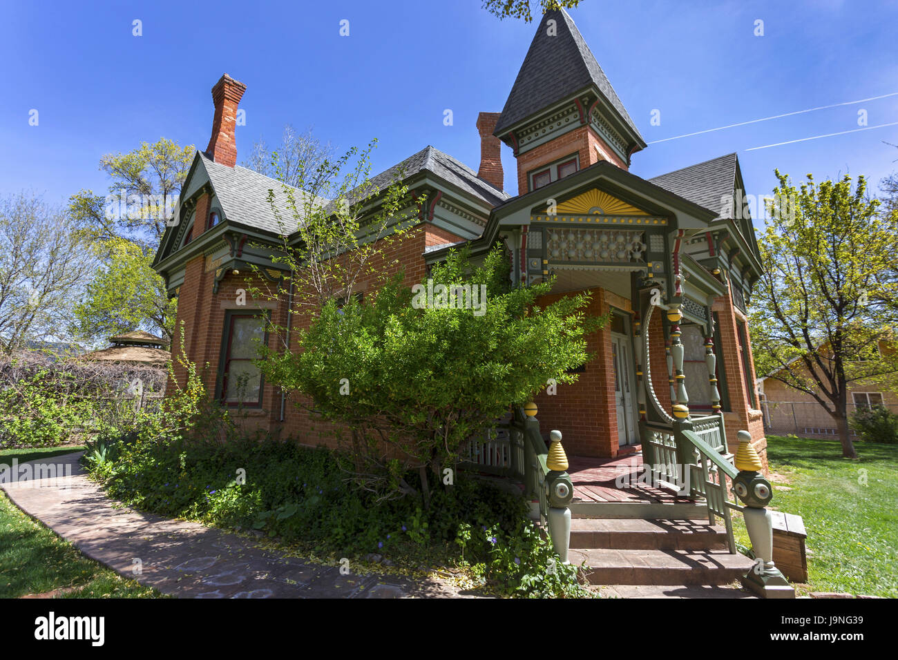 Kanab Heritage House Museum Brick Building Exterior, Historic Home of