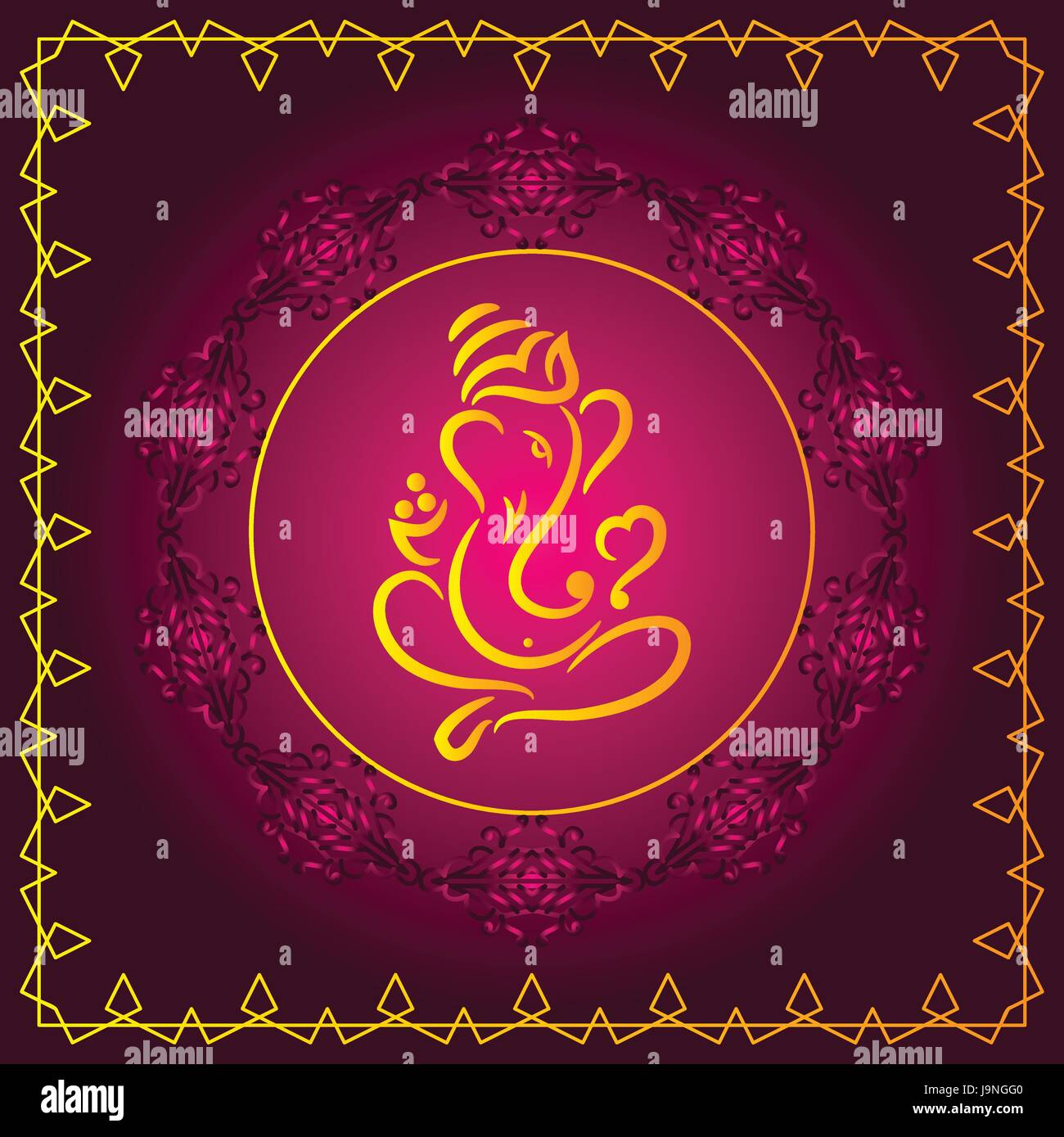 Ganesha The Lord Of Wisdom Vector Art Stock Vector Image & Art - Alamy