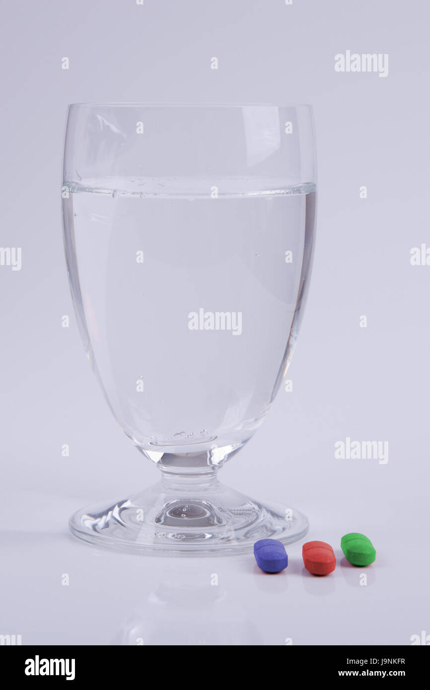 glass, chalice, tumbler, sickness fund, health care, tablet, therapy, medicine, Stock Photo