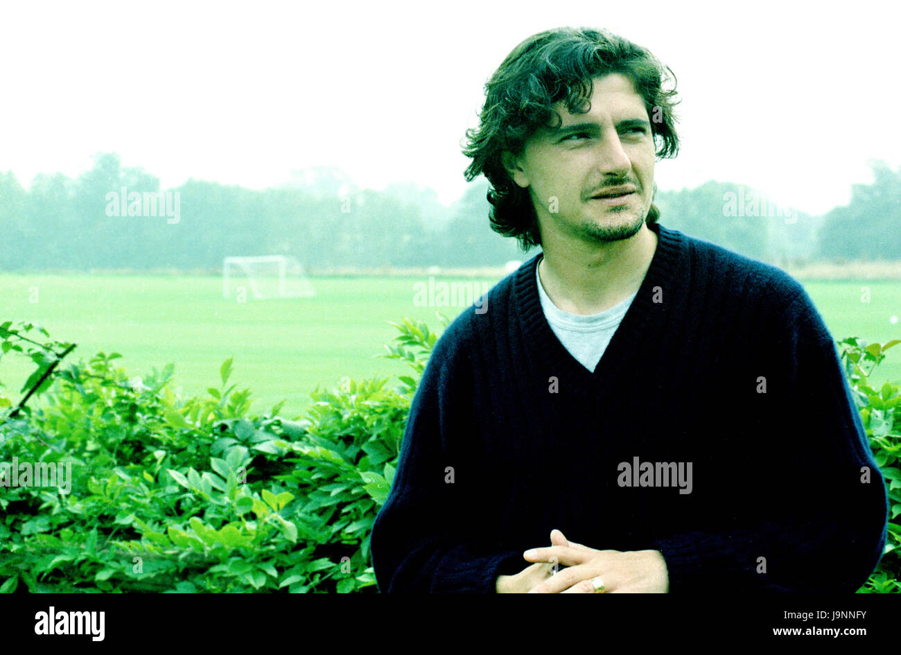 Italian striker Michele Padovano at Crystal Palace FC training camp in