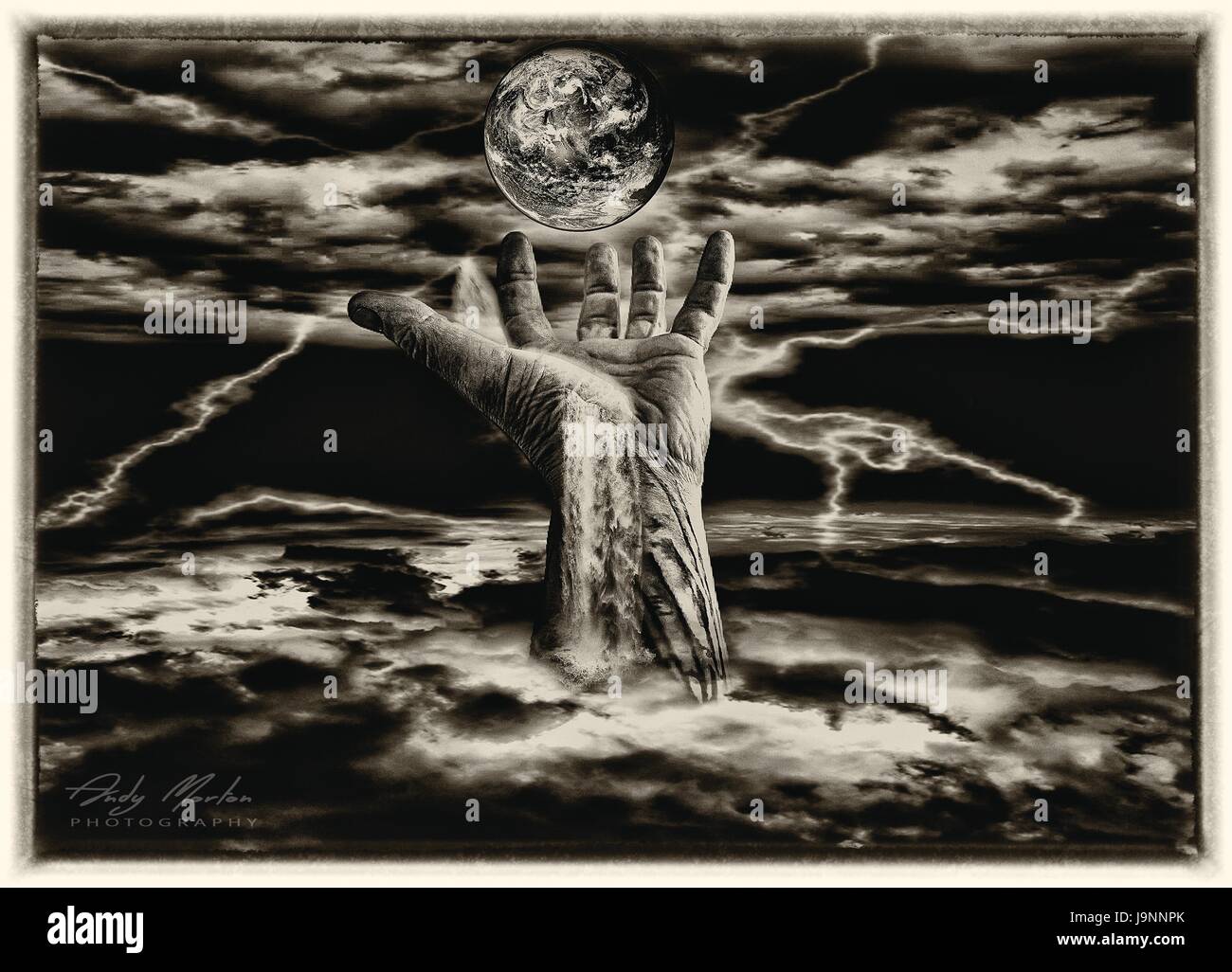 Black hand reaching to sky hi-res stock photography and images - Alamy