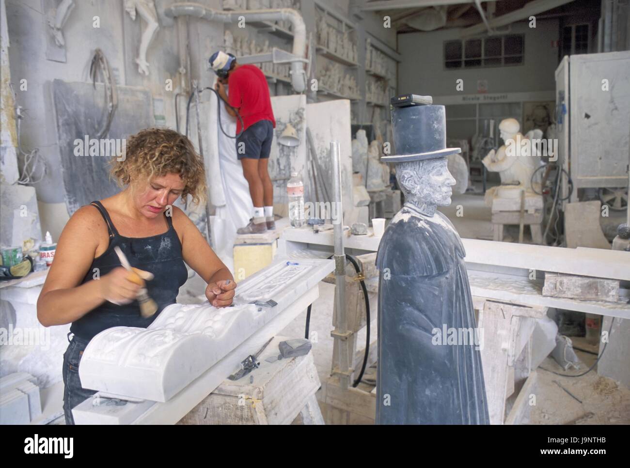 Pietrasanta (Lucca, Tuscany, Italy), artisan laboratory for the