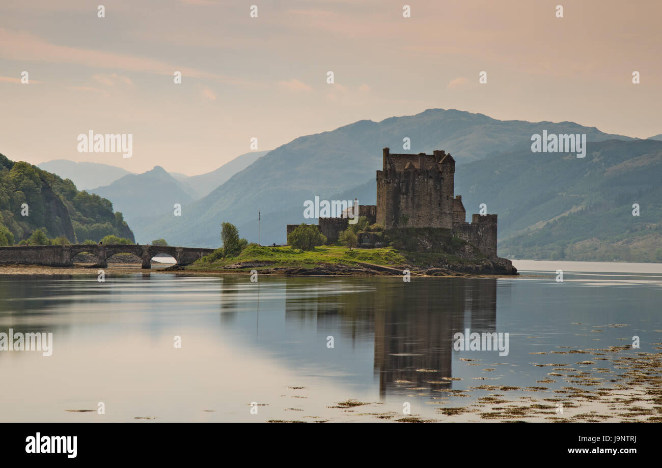 bridge, scotland, british, castle, ancient, building, chateau, stone, bridge, Stock Photo
