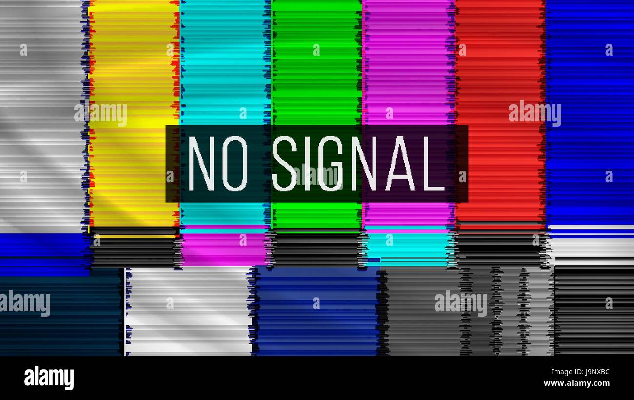 Distorted Glitch TV. Digilal No signal. Glitch Art Show Static Error.  Vector Stock Vector Image & Art - Alamy