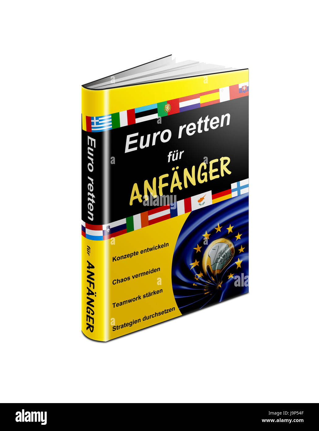 book: save euro for beginners Stock Photo