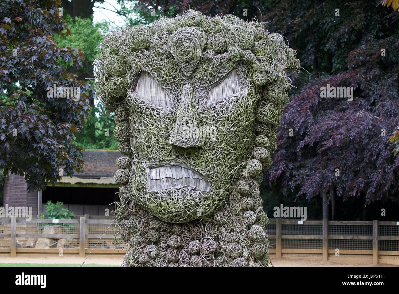 Unusual art at Cotswold Wildlife Park Stock Photo