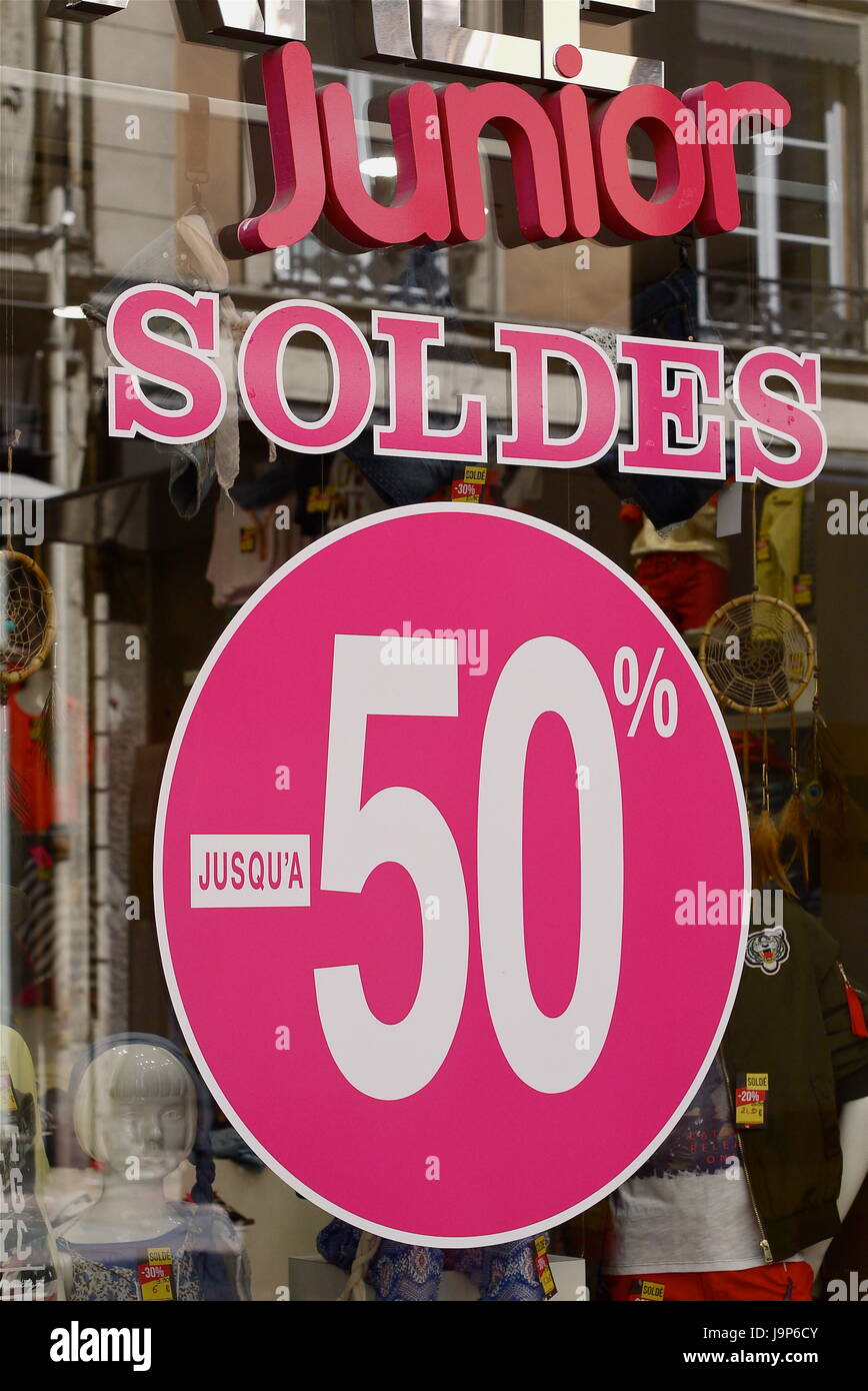 Summer sales begin in France Stock Photo Alamy
