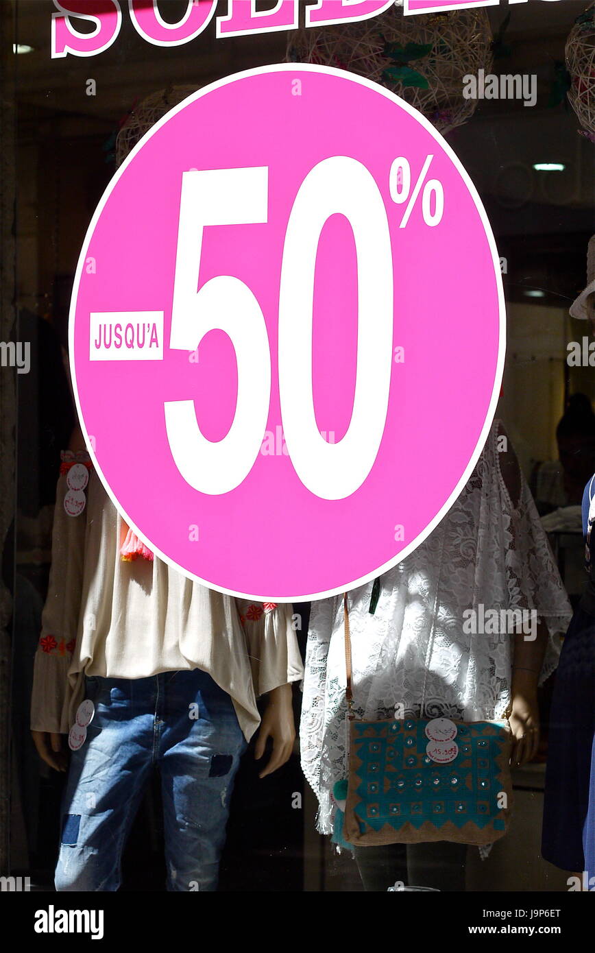 Summer sales begin in France Stock Photo Alamy