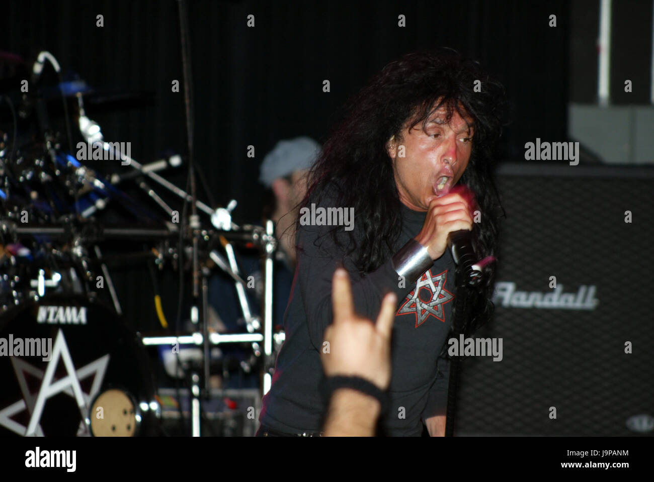 ANTHRAX performing live at The Key Club in Hollywood, CA on May 22, 2005.  Photo © Kevin Estrada / Media Punch Stock Photo