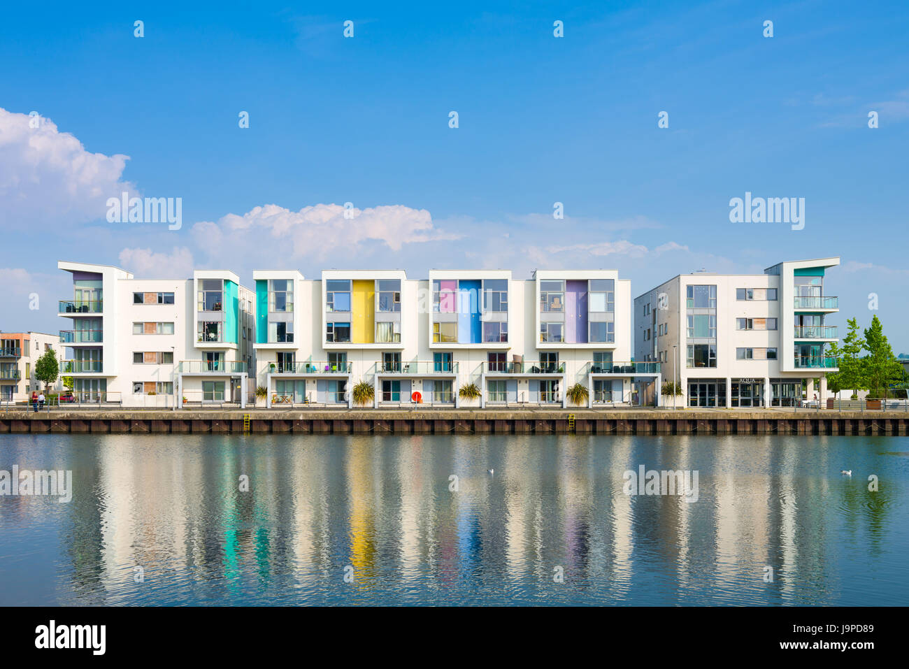 Apartments at the Portishead Quays Marina development, North Somerset
