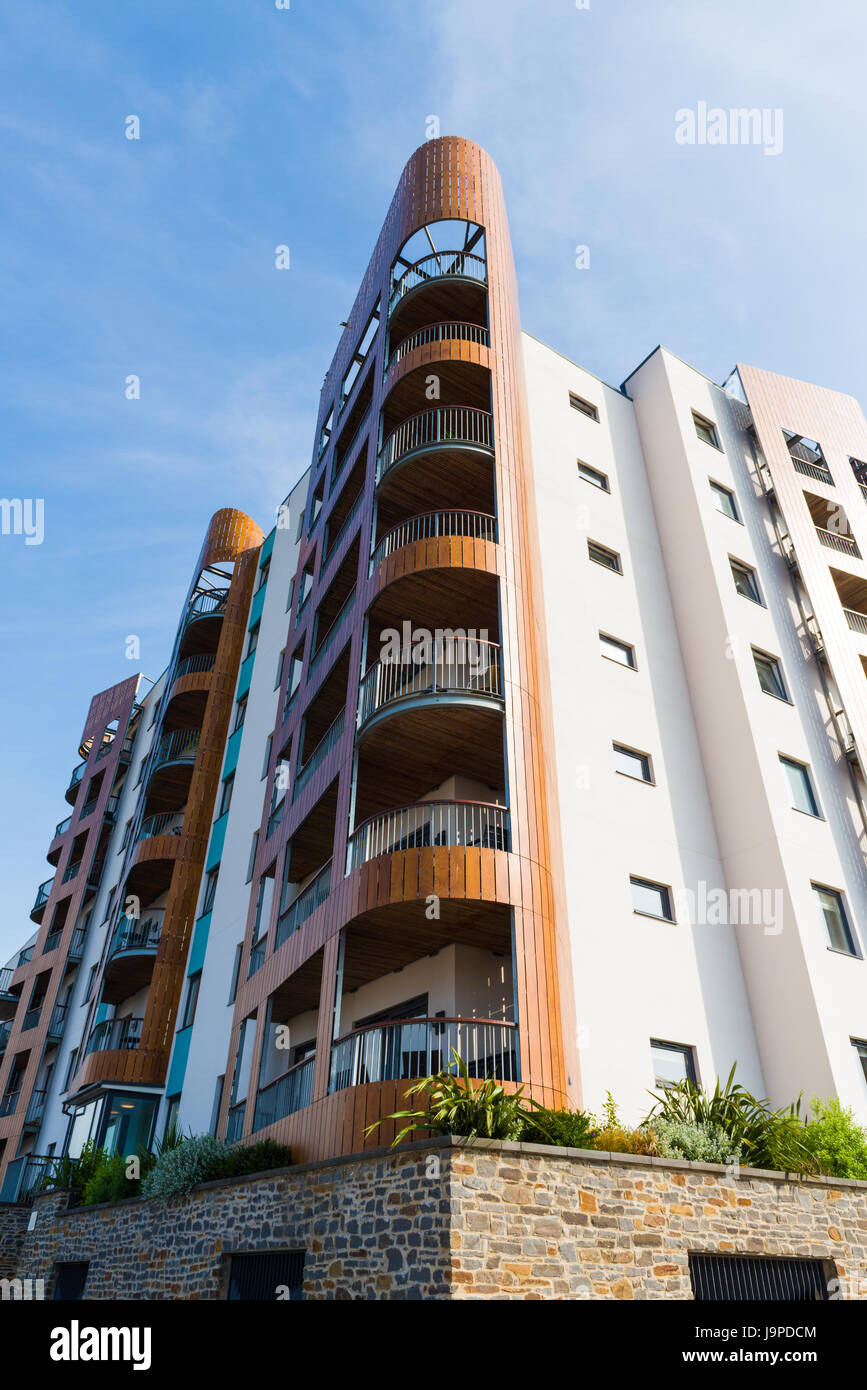 Apartments at the Portishead Quays Marina development, North Somerset