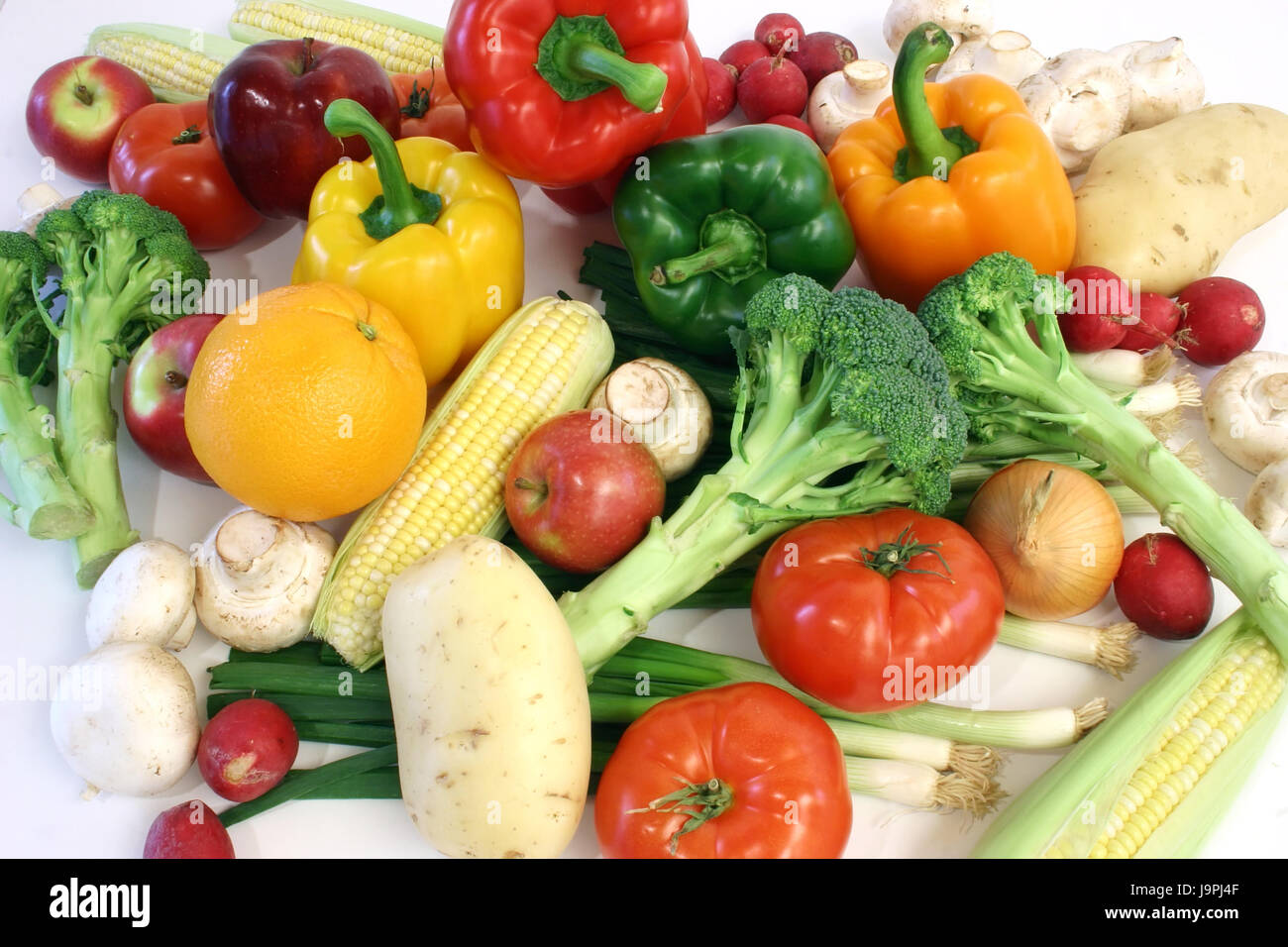 food, aliment, arrangement, progenies, fruits, vegetable, produce, vegetables, Stock Photo