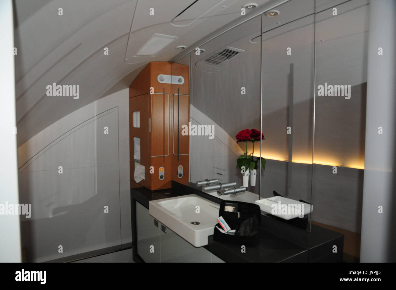 Airplane bathroom hires stock photography and images Alamy