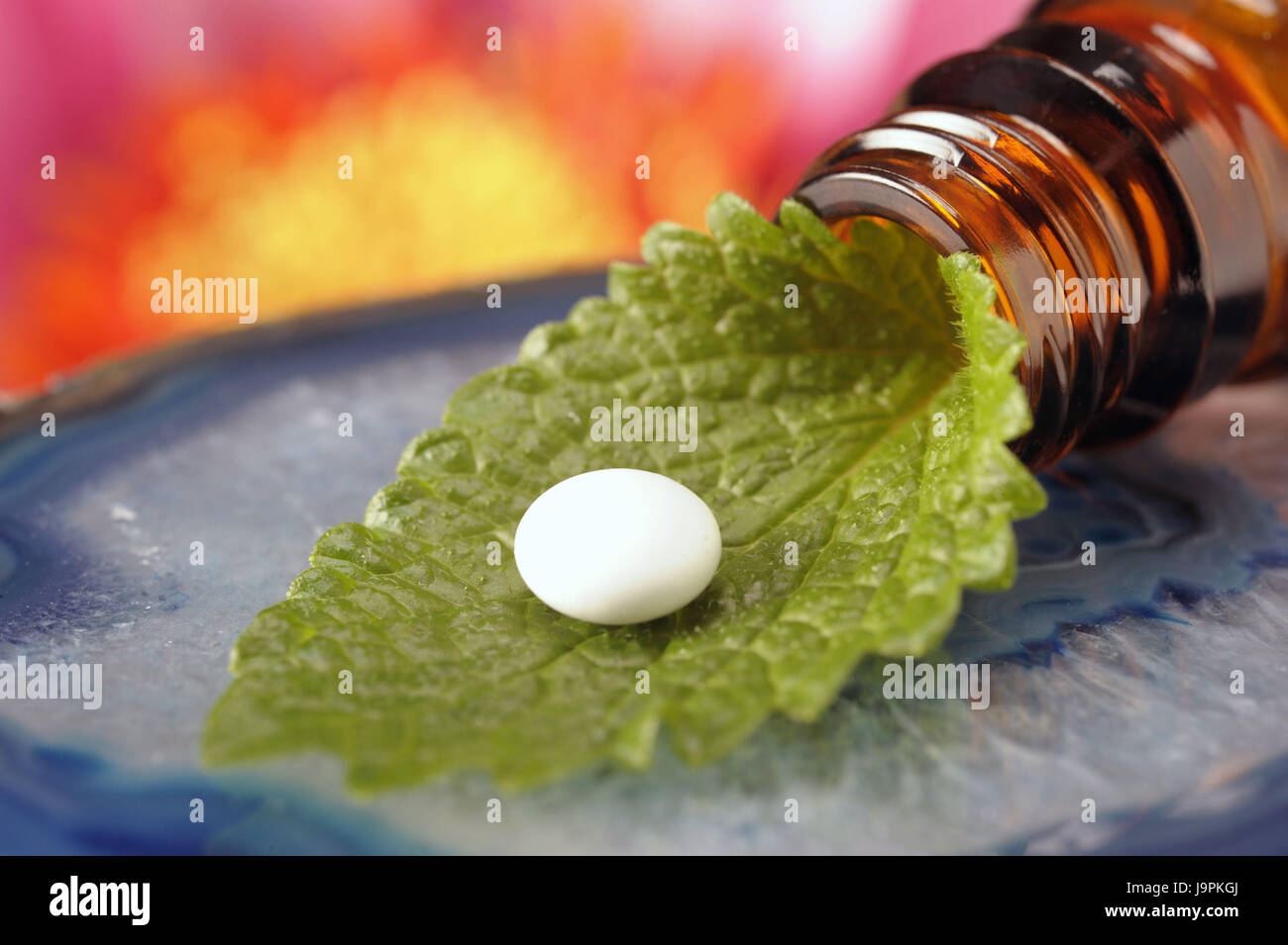 Nature medicine,homoeopathy,tablets,vegetable active ingredients, Stock Photo