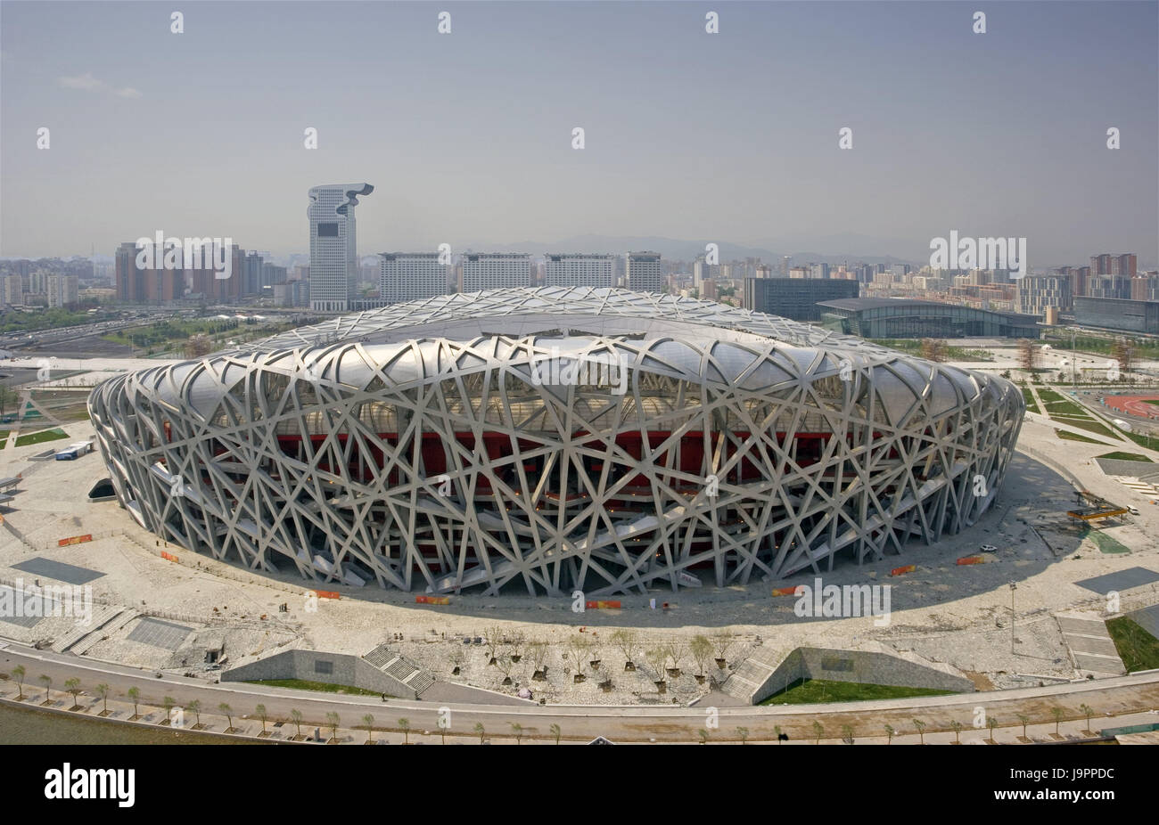 China,Peking,Olympic stadium,Asia,Eastern Asia,town,capital,building,architecture,stadium,national stadium,venue,Olympic Games,summer Games,outside,deserted, Stock Photo