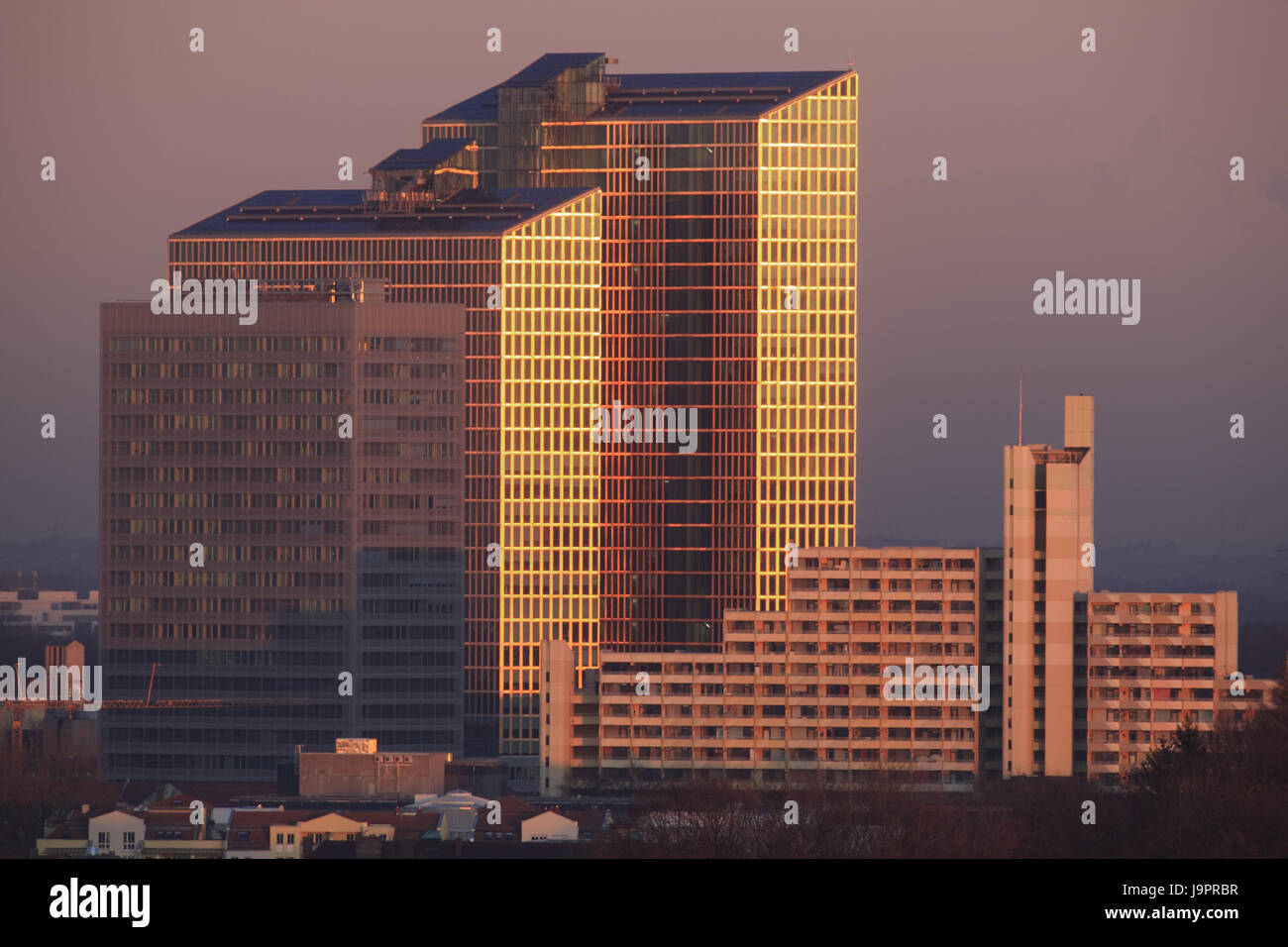 Germany,Bavaria,Munich,highlight business Tower, Stock Photo