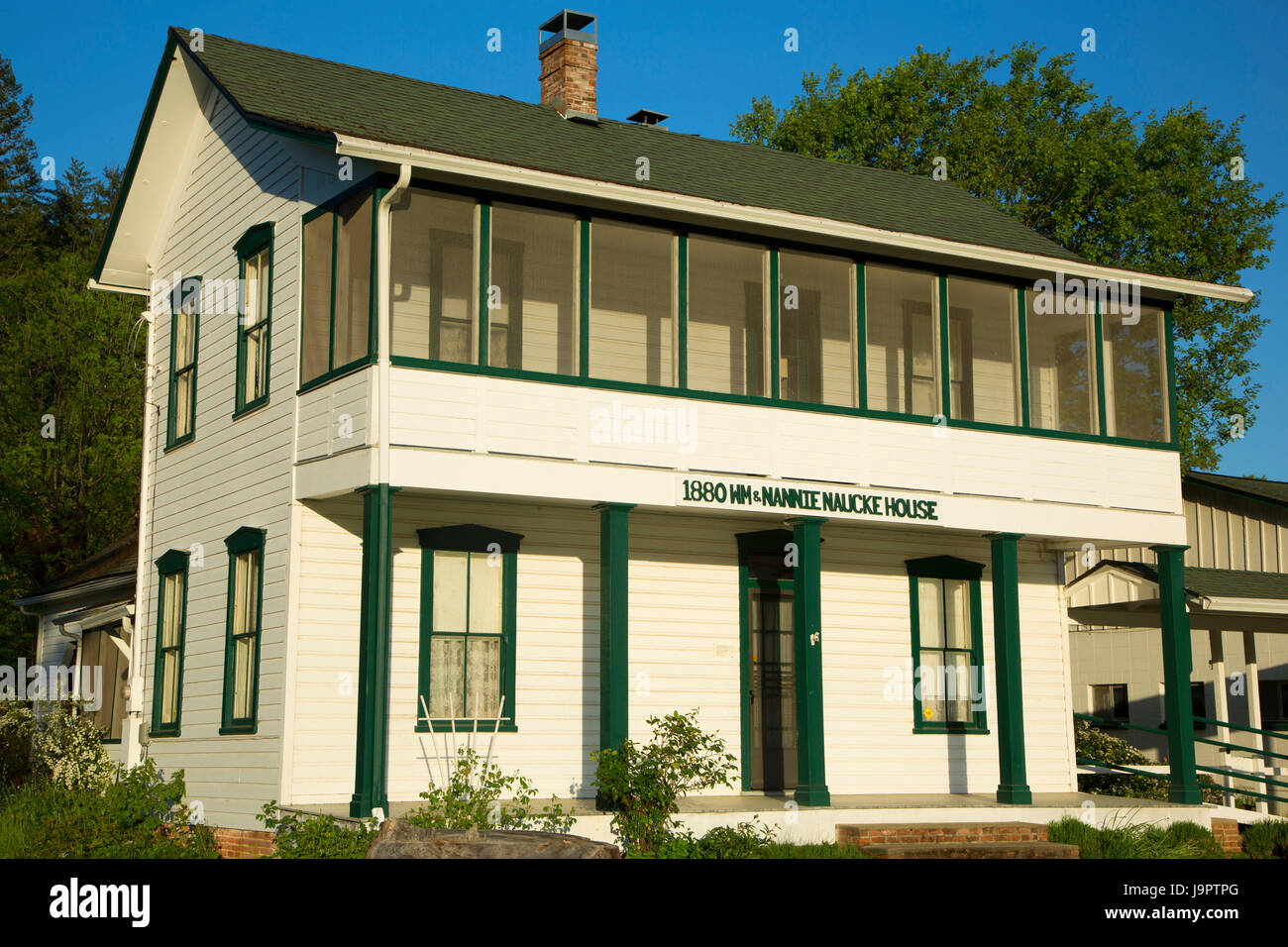 Nannie Naucke House, Kerbyville Museum, Kerby, Oregon Stock Photo