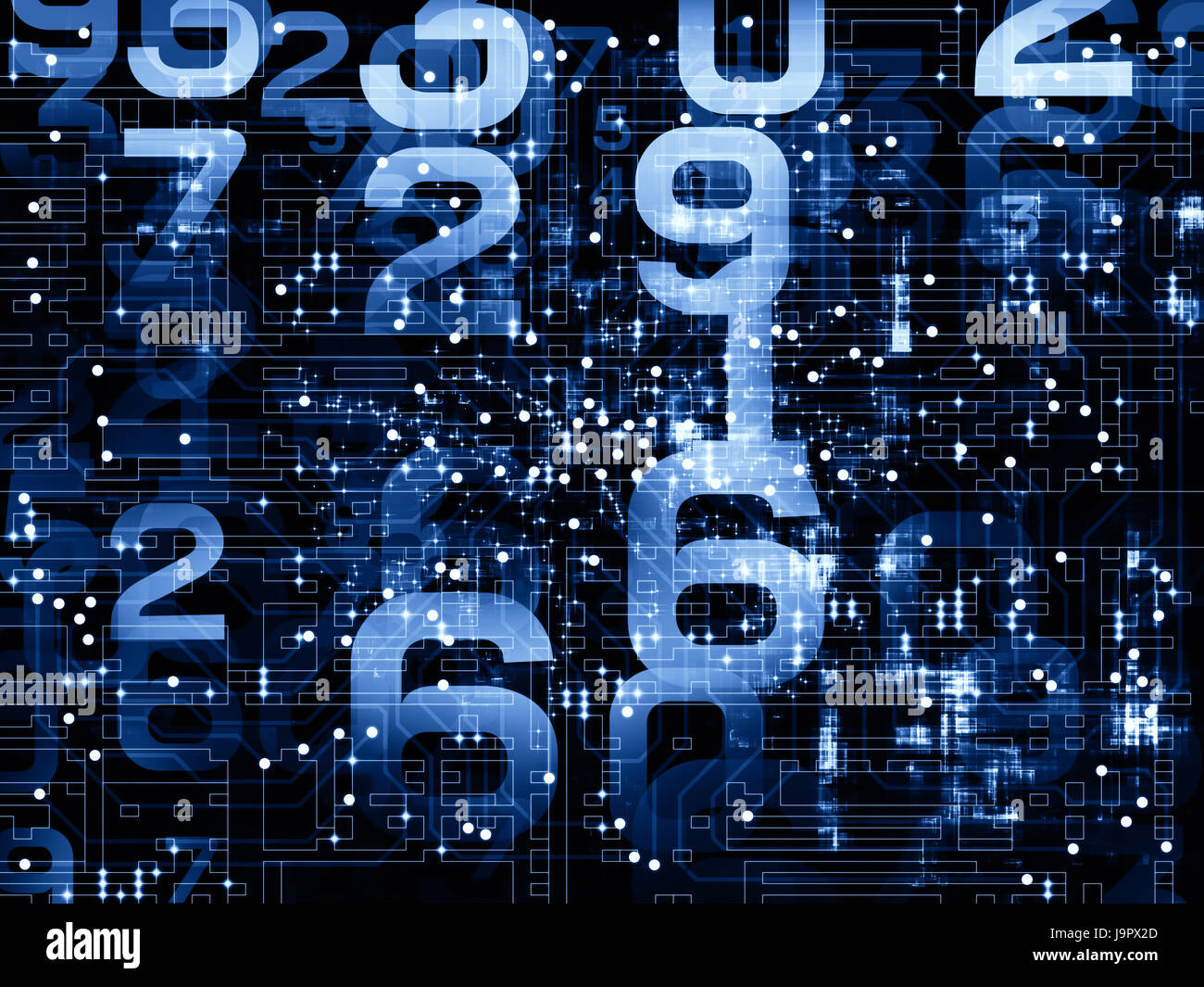 Calculation With Blue Loop blue, calculation, composition, model, design, project, concept, plan ...