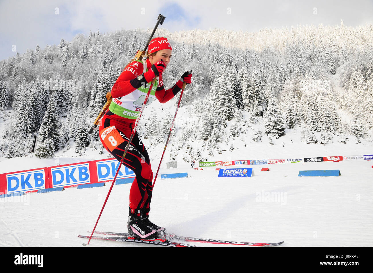 Biathlon,event,series,Ann Kristin Flatland, Stock Photo
