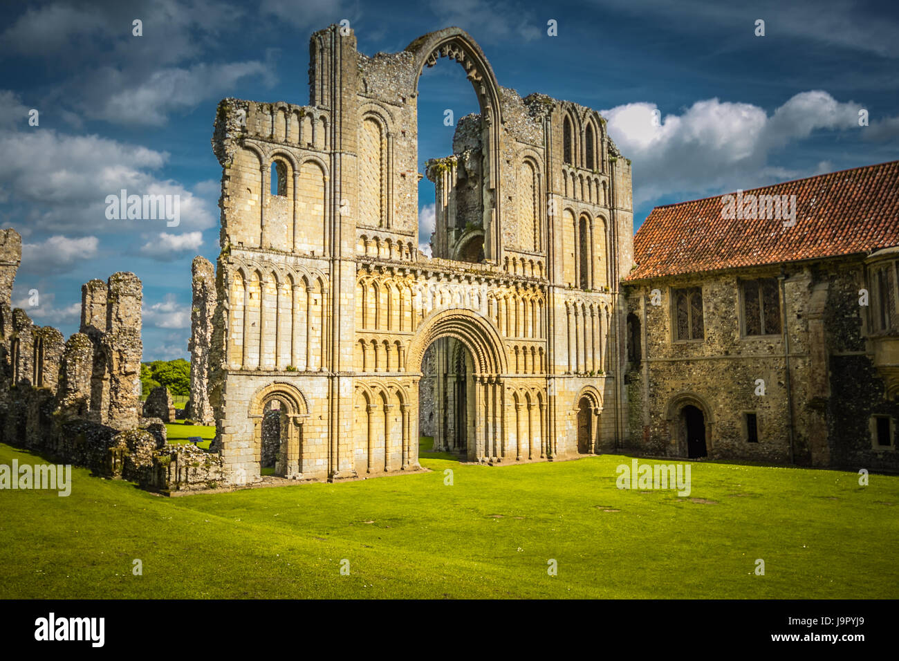 Historic Castle Acre in Norfolk Stock Photo Alamy