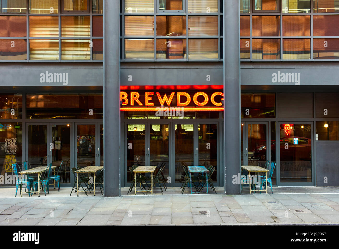 Brewdog bar Bold Street area, Liverpool Stock Photo