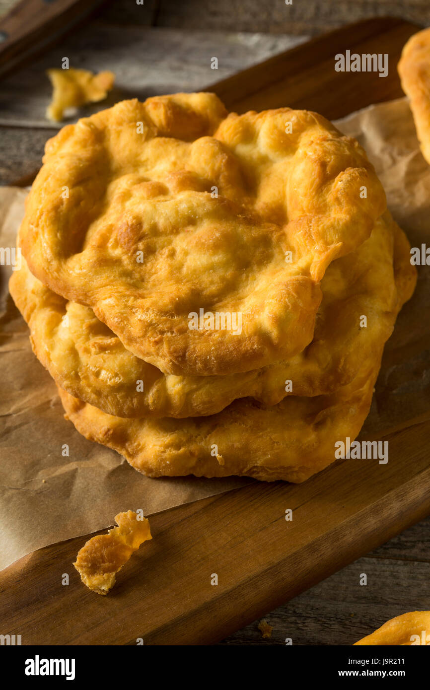 Homemade Deep Fried Indian Flatbread Ready to EAt Stock Photo Alamy