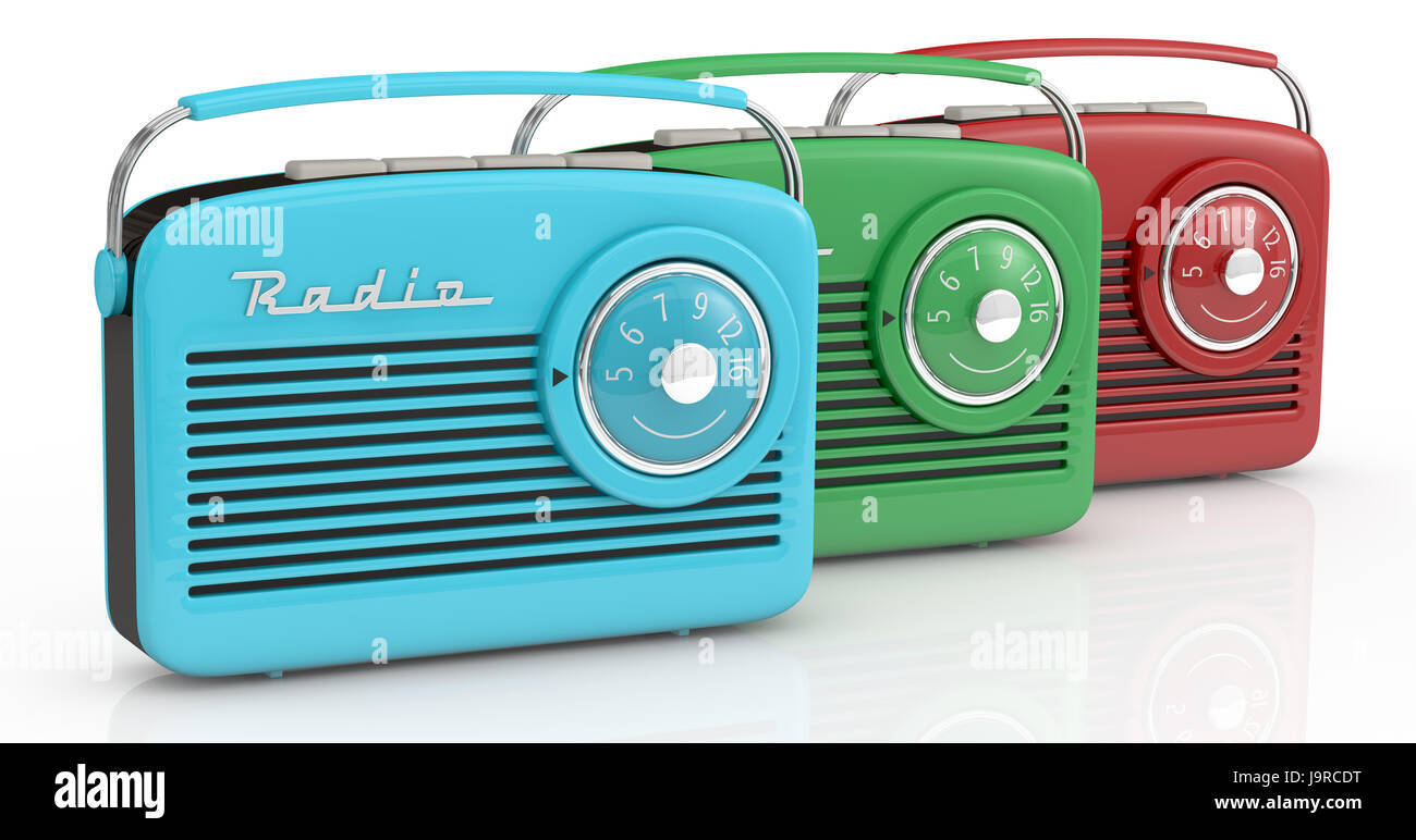 3d render retro radio icon hi-res stock photography and images - Page 2 -  Alamy