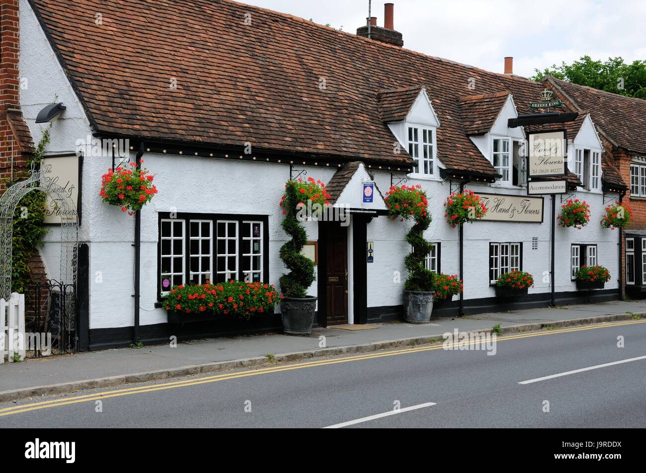 The Hand of Flowers Inn, West St, Marlow, Buckinghamshire.The Hand and Flowers was opened in