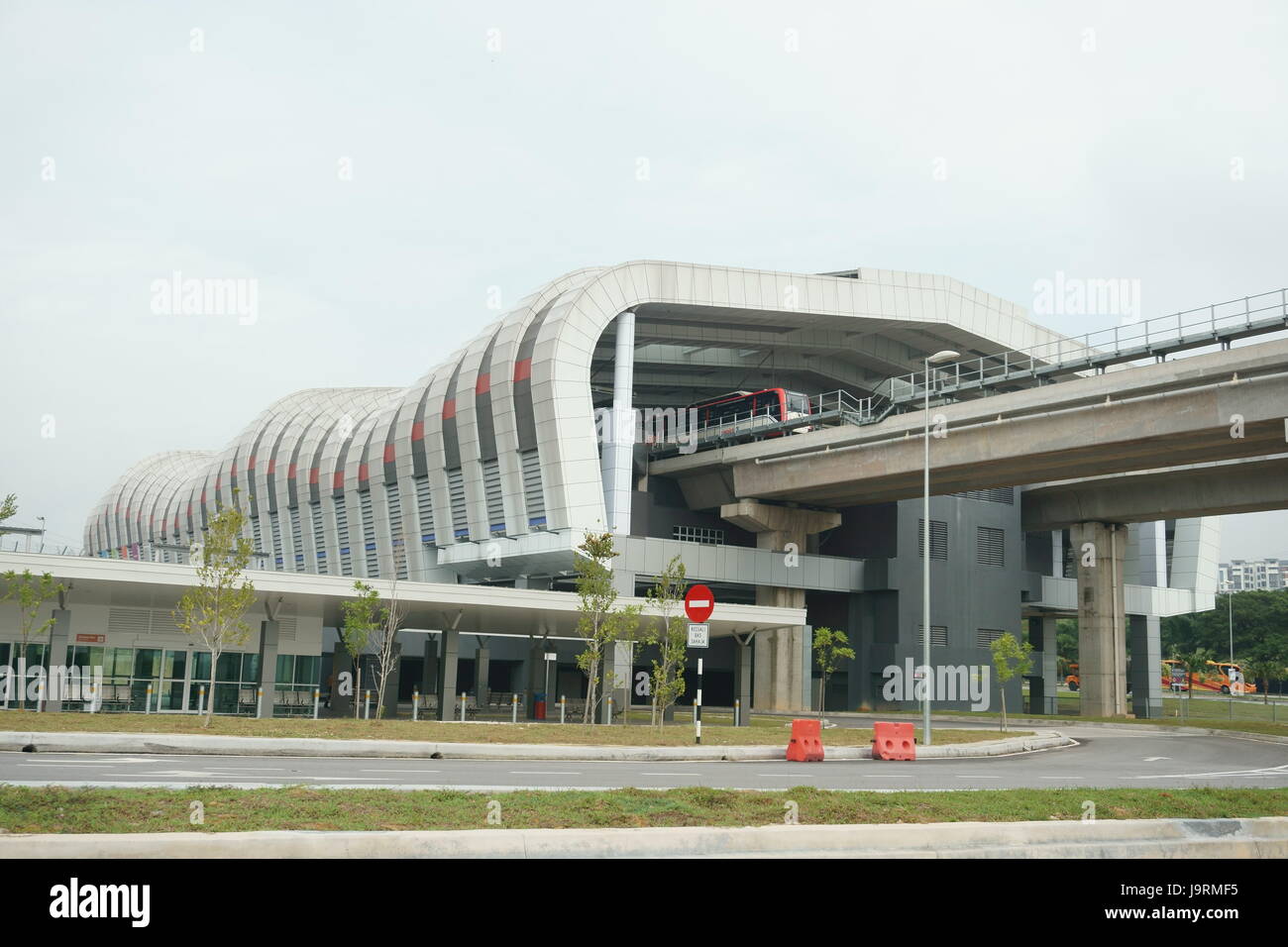 new LRT station in Selangor, Malaysia Stock Photo