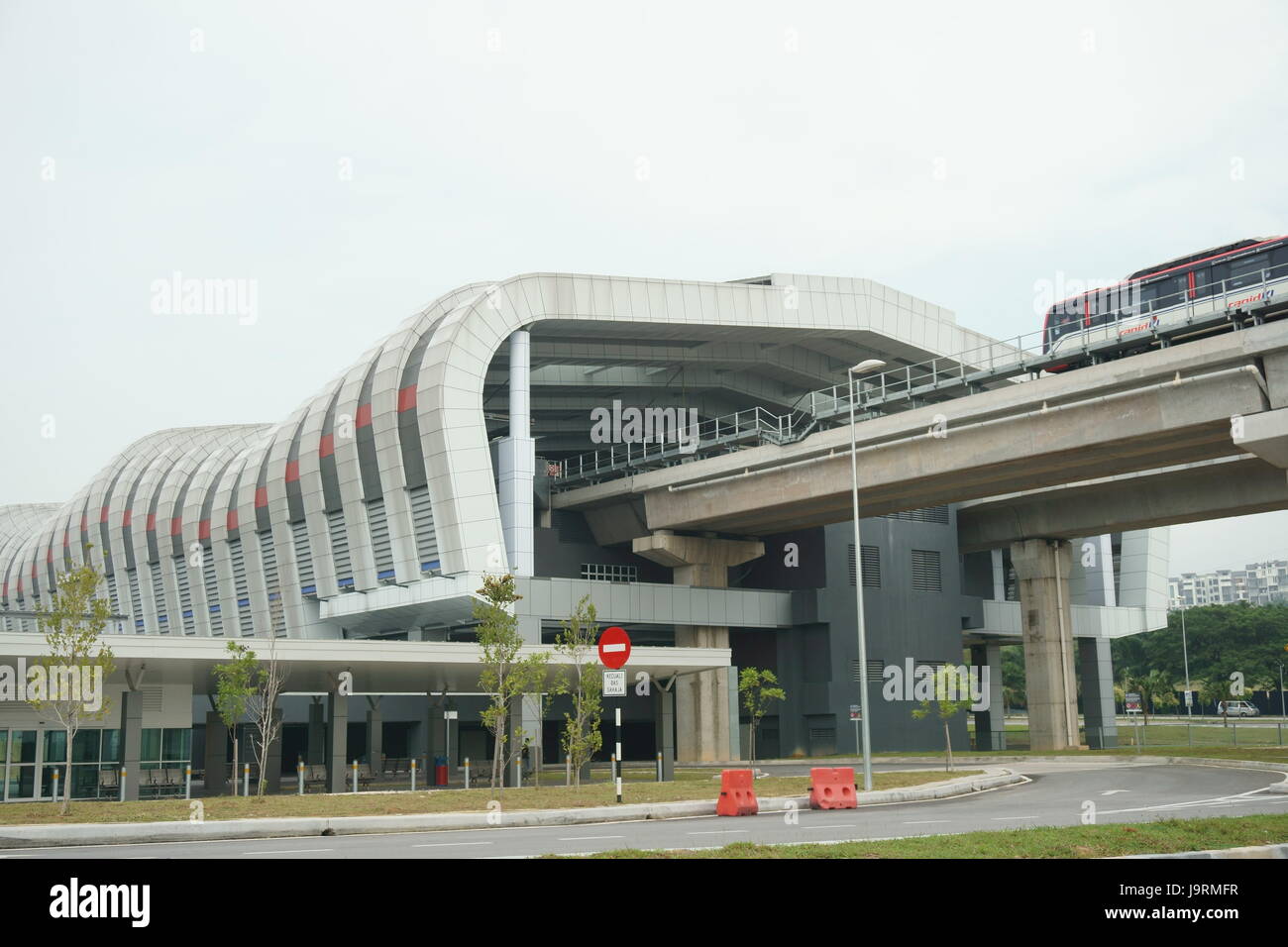 new LRT station in Selangor, Malaysia Stock Photo