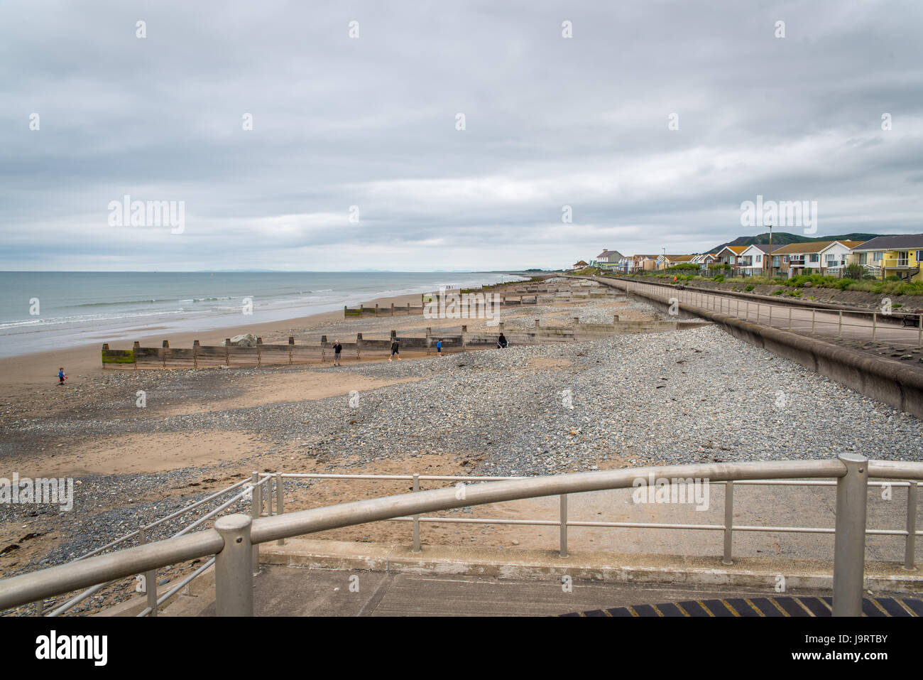 A few across Tywyn seafront Stock Photo Alamy