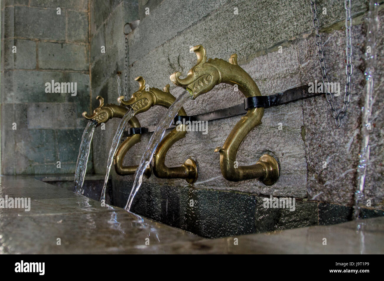 Holy Water spring – Saint John Bigorski Monastery - Macedonia Stock Photo
