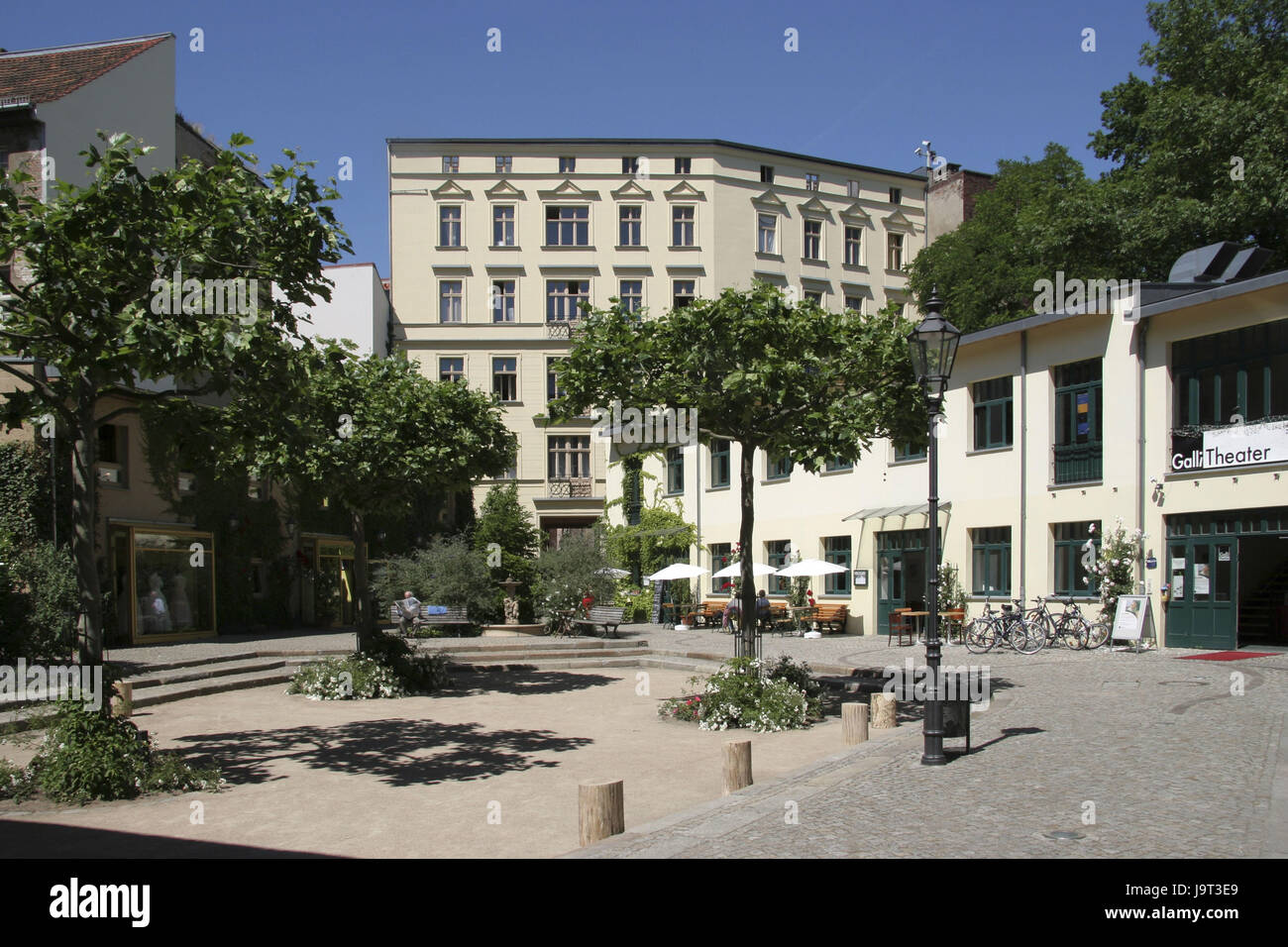 Germany,Berlin middle,Oranienburger street,rear man's courts, Stock Photo