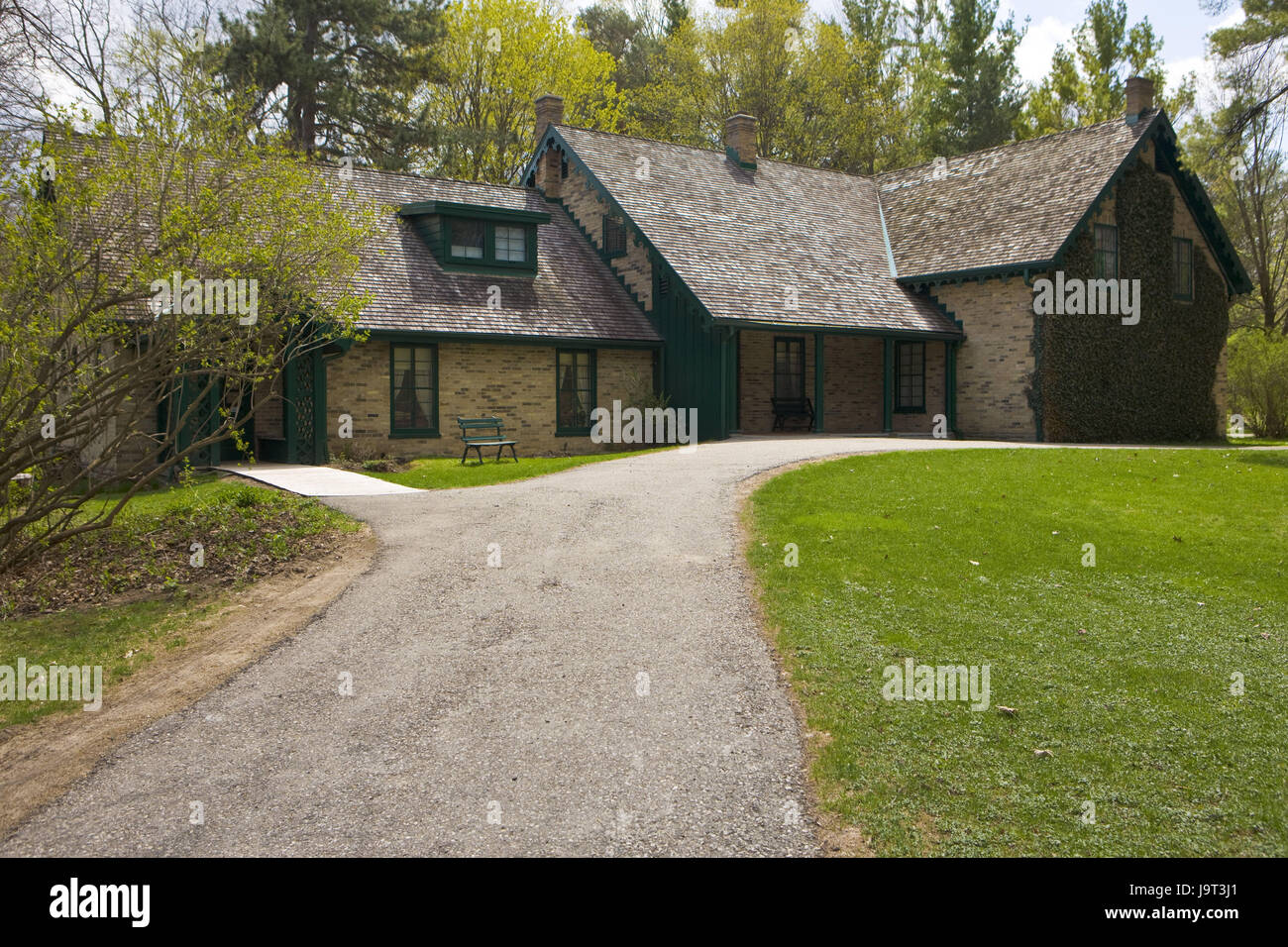 Canada,Ontario,Kitchener,'Woodside',residential house of William Lyon Mackenzie King,North America,town,Kitchener-Waterloo,house,museum,wooden house,birthplace,historically,story,place of interest,tourism, Stock Photo