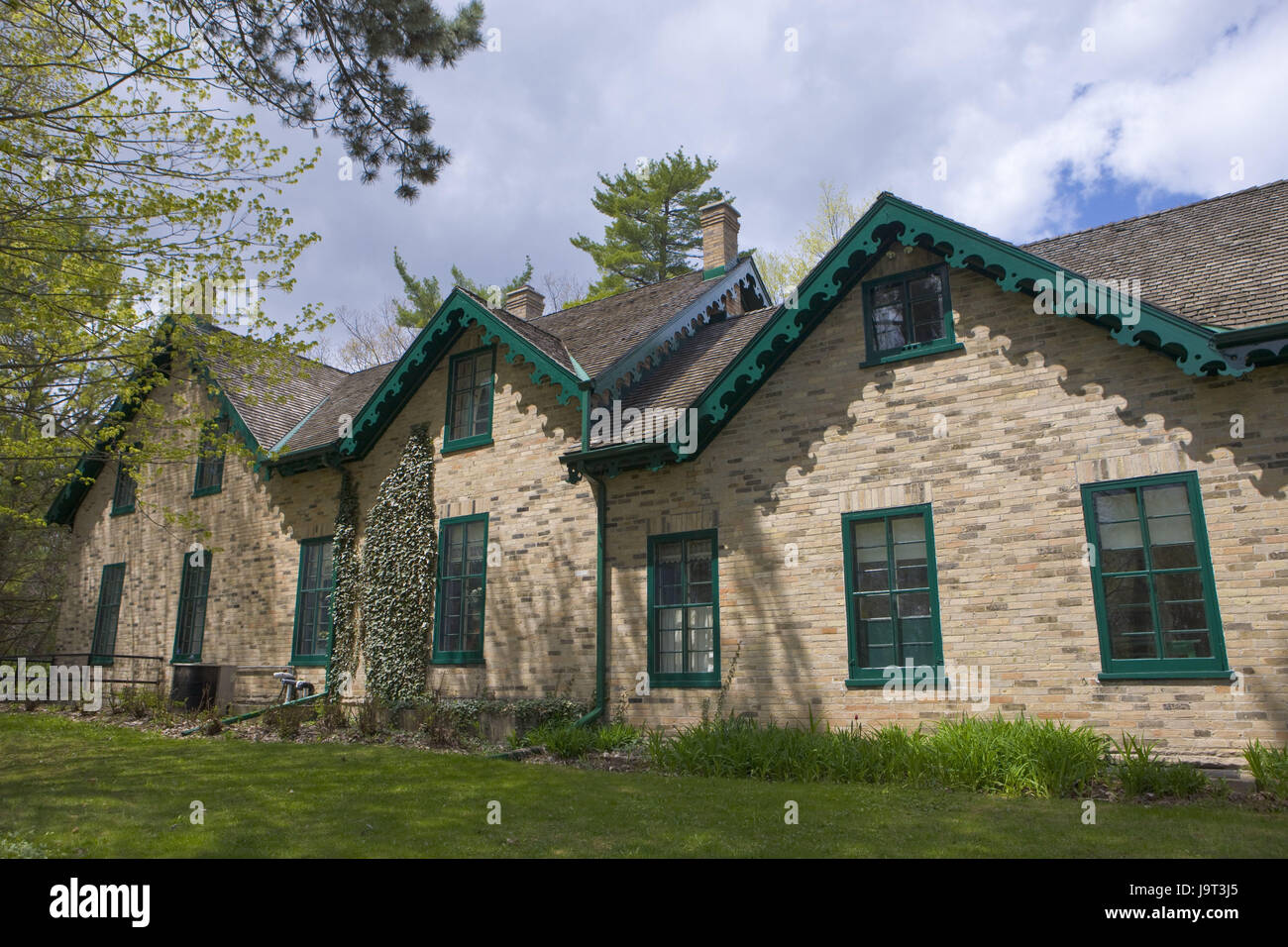 Canada,Ontario,Kitchener,'Woodside',residential house of William Lyon Mackenzie King,North America,town,Kitchener-Waterloo,house,museum,wooden house,birthplace,historically,story,place of interest,tourism, Stock Photo