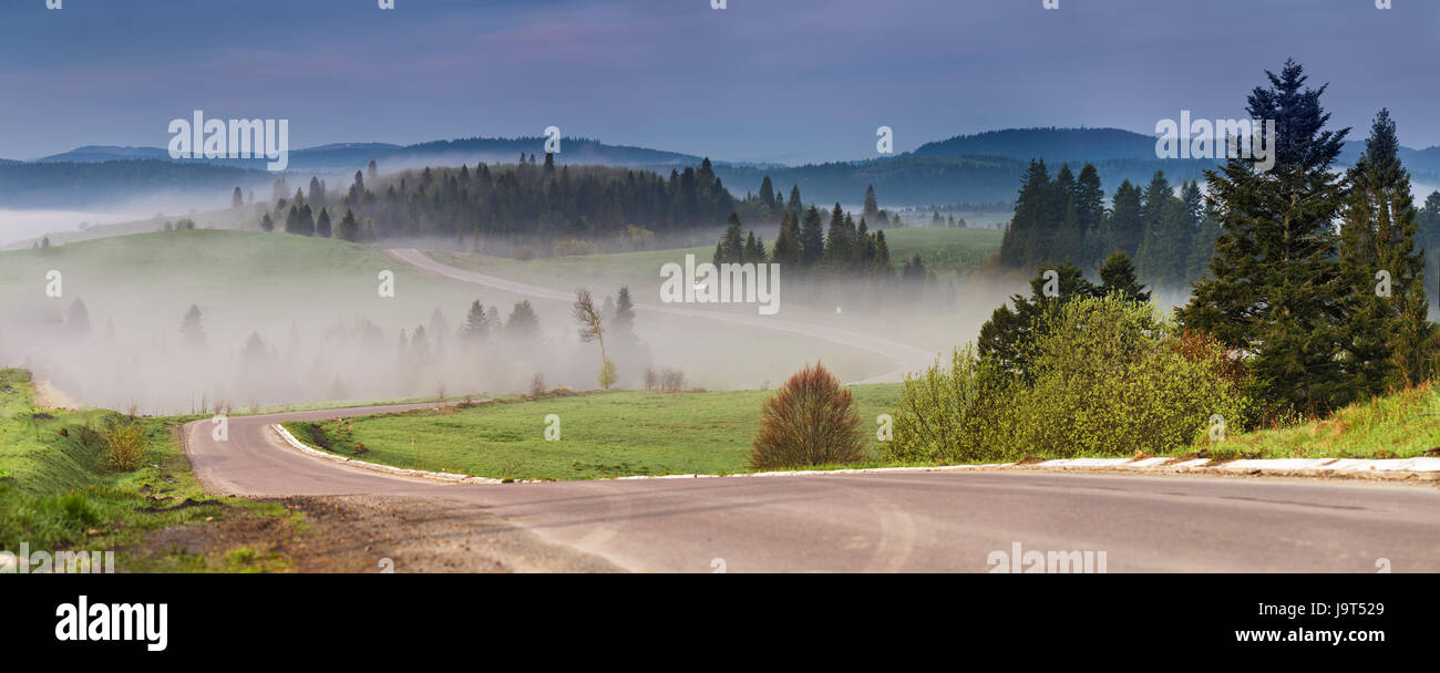 Free Winding Mountain Road Panorama Mountain Serpentine Free Winding Mountain Road Panorama Mountain Serpentine