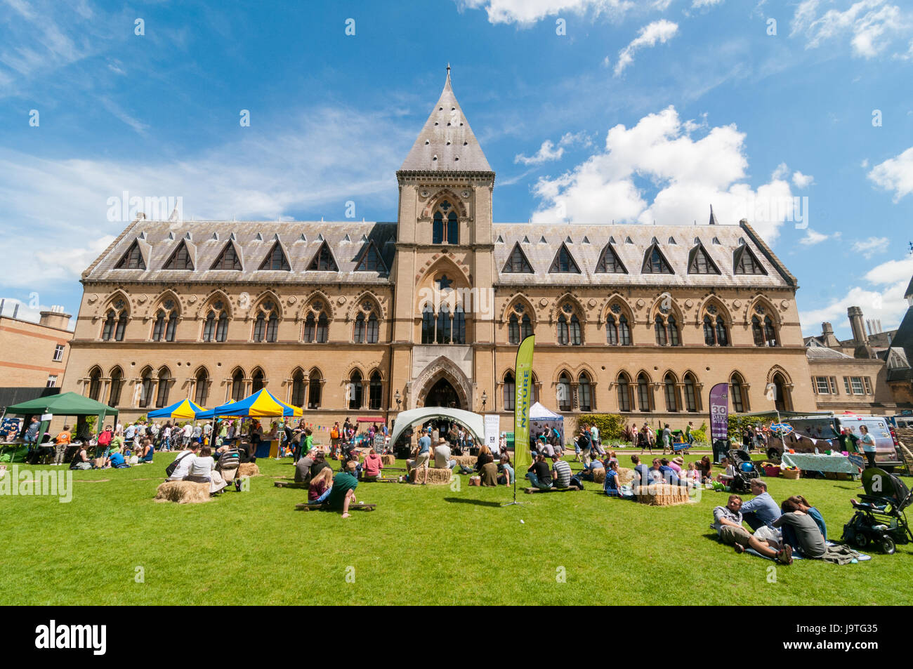 Oxford, Oxfordshire, UK. 3rd Jun 2017, Families enjoy the Oxford Festival of Nature at the Natural History Museum. Credit: Stanislav Halcin/Alamy Live News Stock Photo