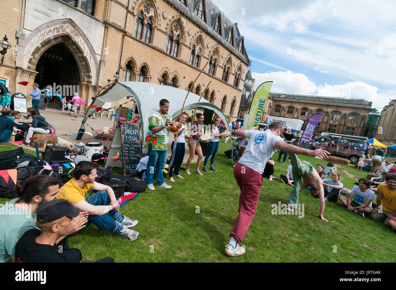 Oxford, Oxfordshire, UK. 3rd Jun 2017, Families enjoy the Oxford Festival of Nature at the Natural History Museum. Credit: Stanislav Halcin/Alamy Live News Stock Photo