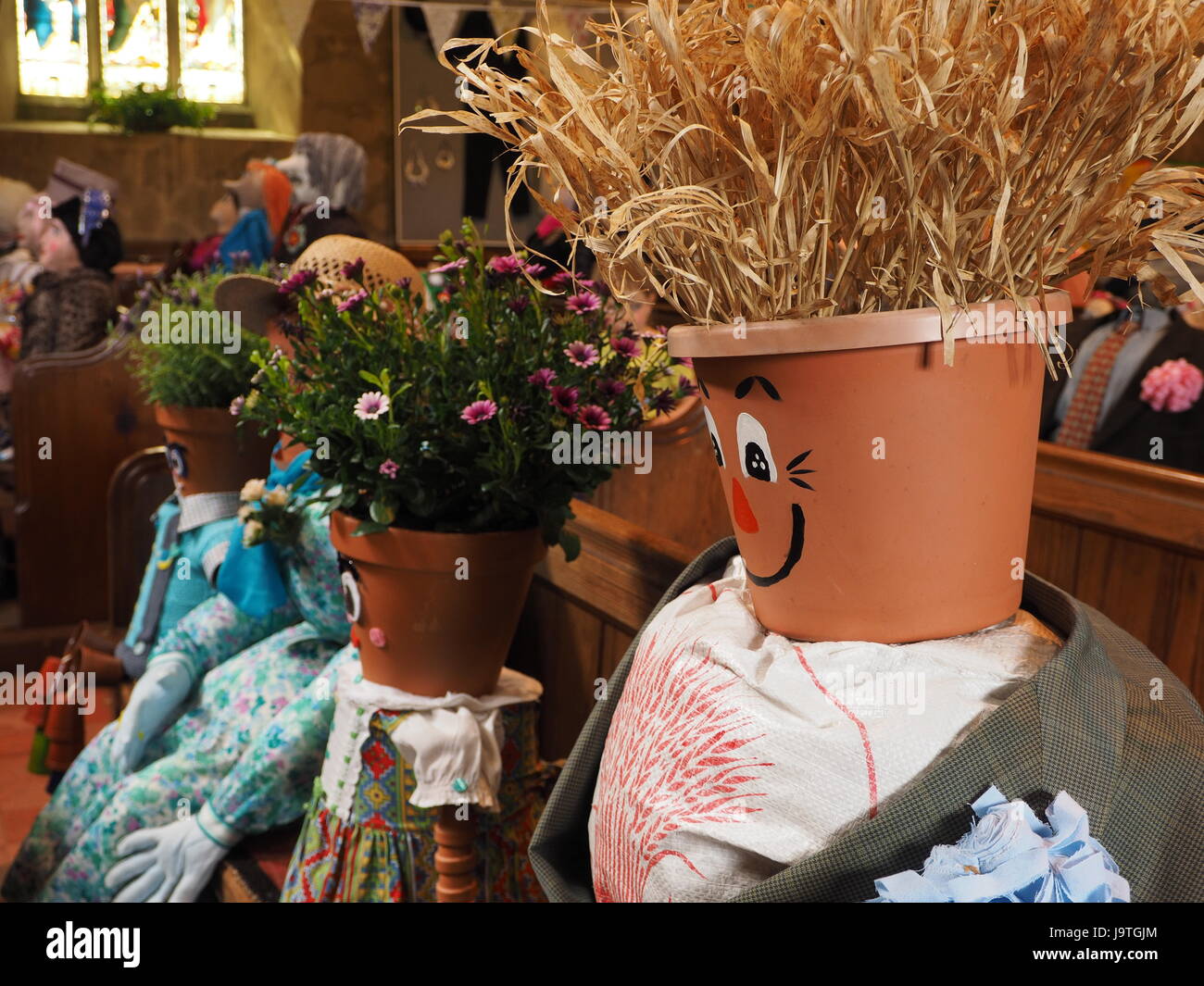 Wedding guests congregation and wedding party at Scarecrow Wedding part
