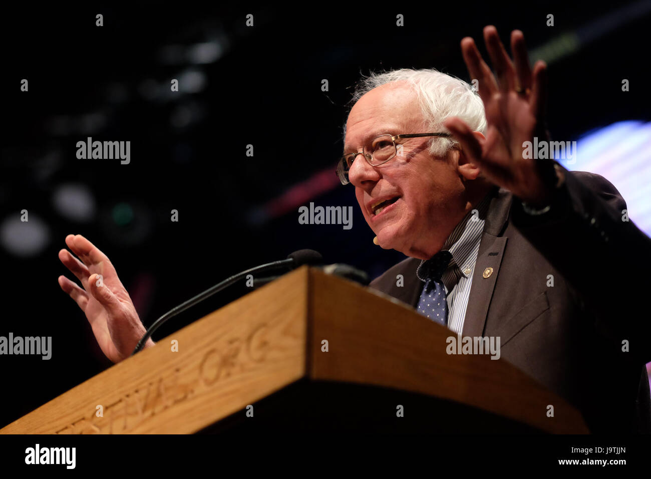 Bernie Sanders at Hay Festival 2017 Hay on Wye, Wales, UK June 2017