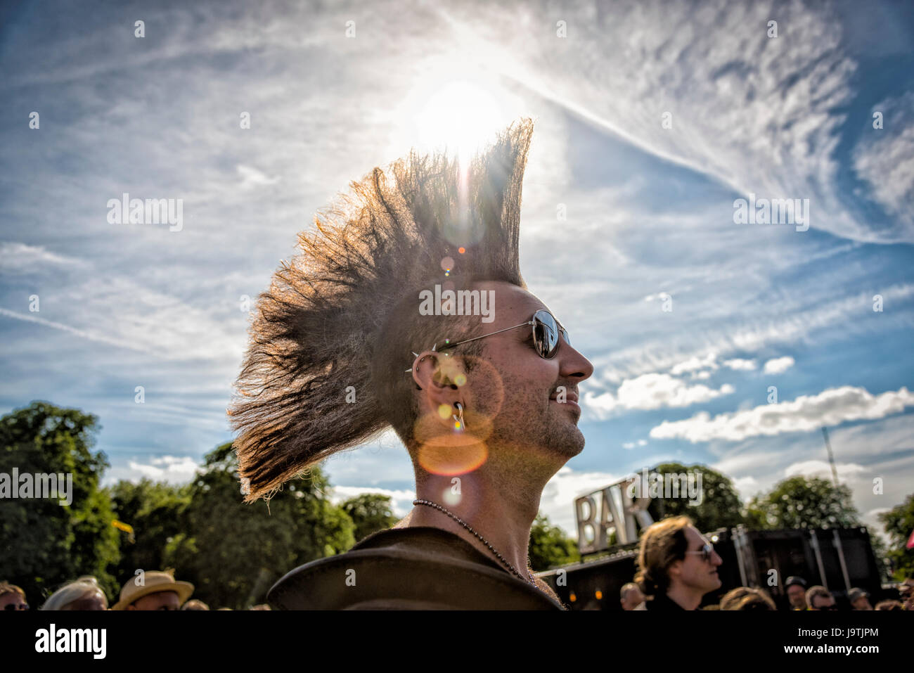 Mohican Hairstyle Stock Photos & Mohican Hairstyle Stock 