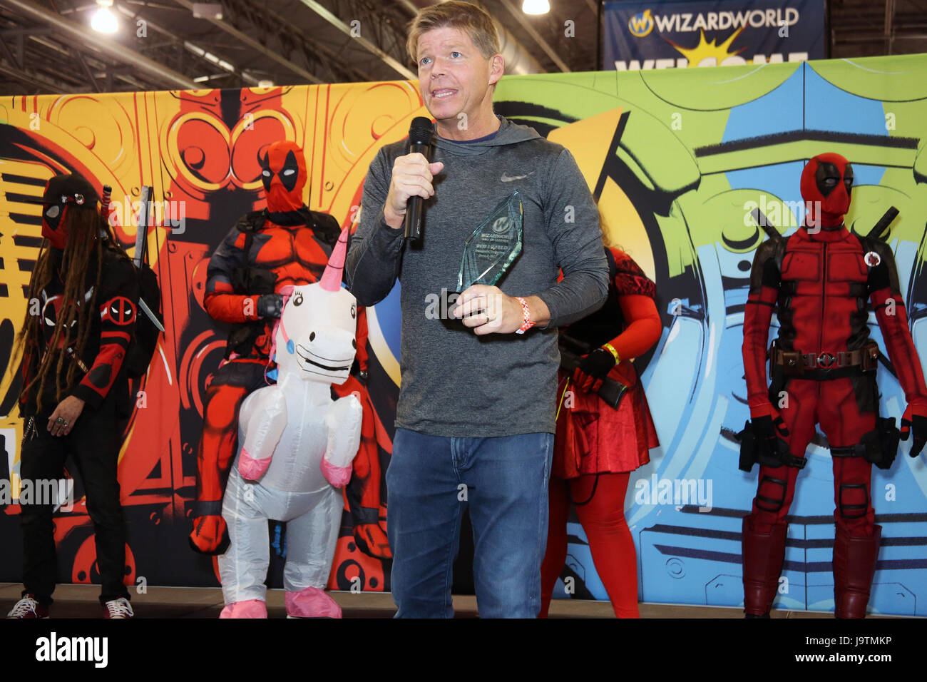 Philadelphia, PA, USA. 3rd June, 2017. Rob Liefeld hall of legends induction ceremony pictured at Wizard World 2017 at the Pa Convetion Center in Philadelphia, Pa on June 3, 2017 Credit: Star Shooter/Media Punch/Alamy Live News Stock Photo