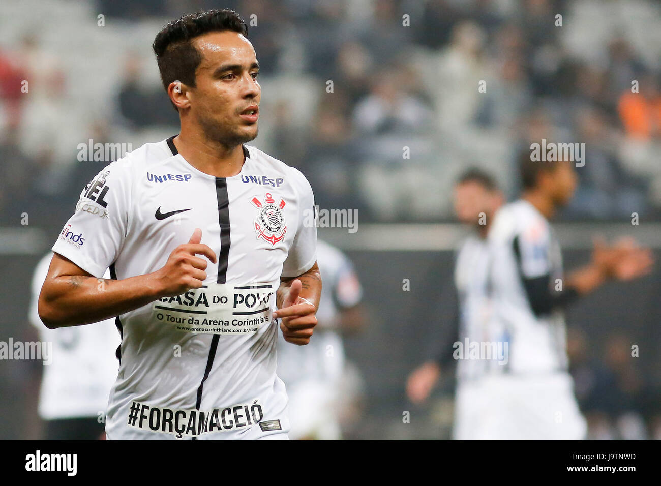 Sao Paulo Sp 03 06 17 Corinthians X Santos Jadson During The Match Between Corinthians And Santos Held At The Corinthians Arena East Zone Of Sao Paulo The Match Is Valid For Sao Paulo Sp 03 06 17 Corinthians X Santos Jadson During The Match Between Corinthians And Santos Held At The Corinthians Arena East Zone Of Sao Paulo The Match Is Valid For