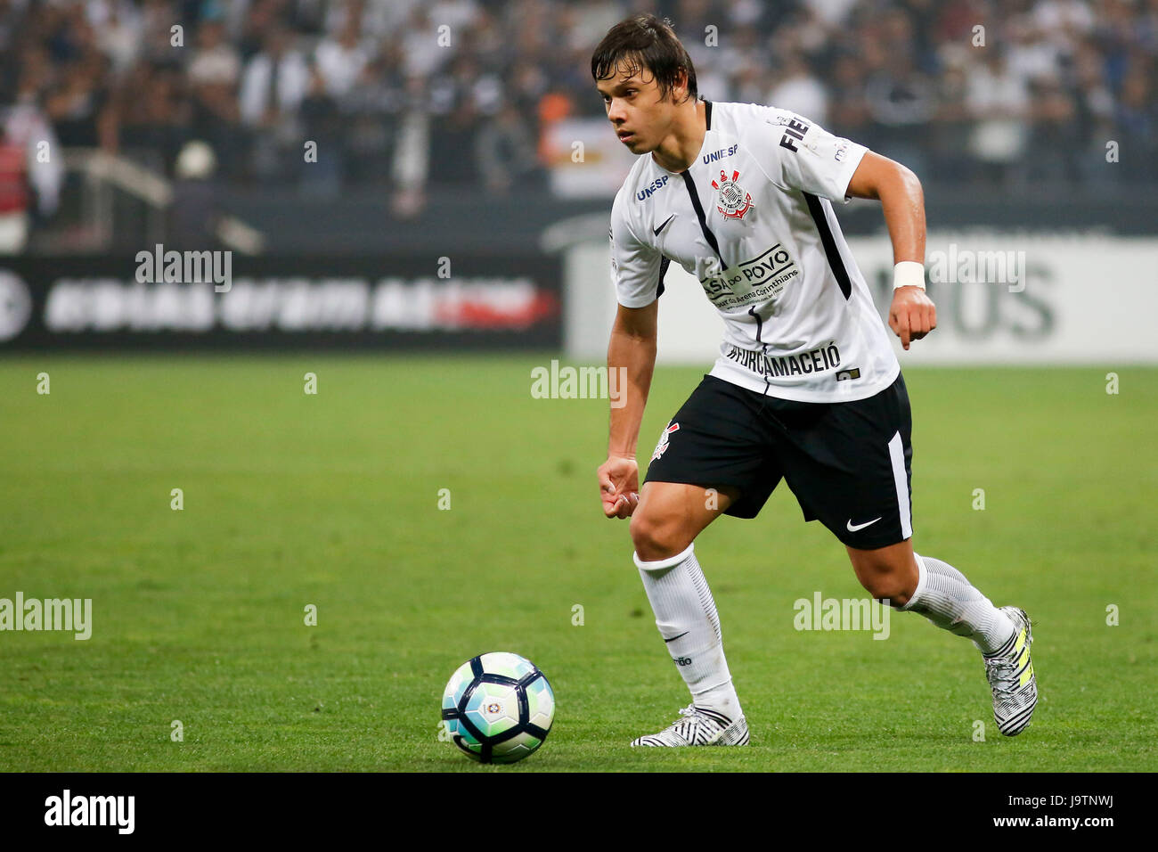 Sao Paulo Sp 03 06 17 Corinthians X Santos Romero During The Match Between Corinthians And Santos Held At The Corinthians Arena East Zone Of Sao Paulo The Match Is Valid For