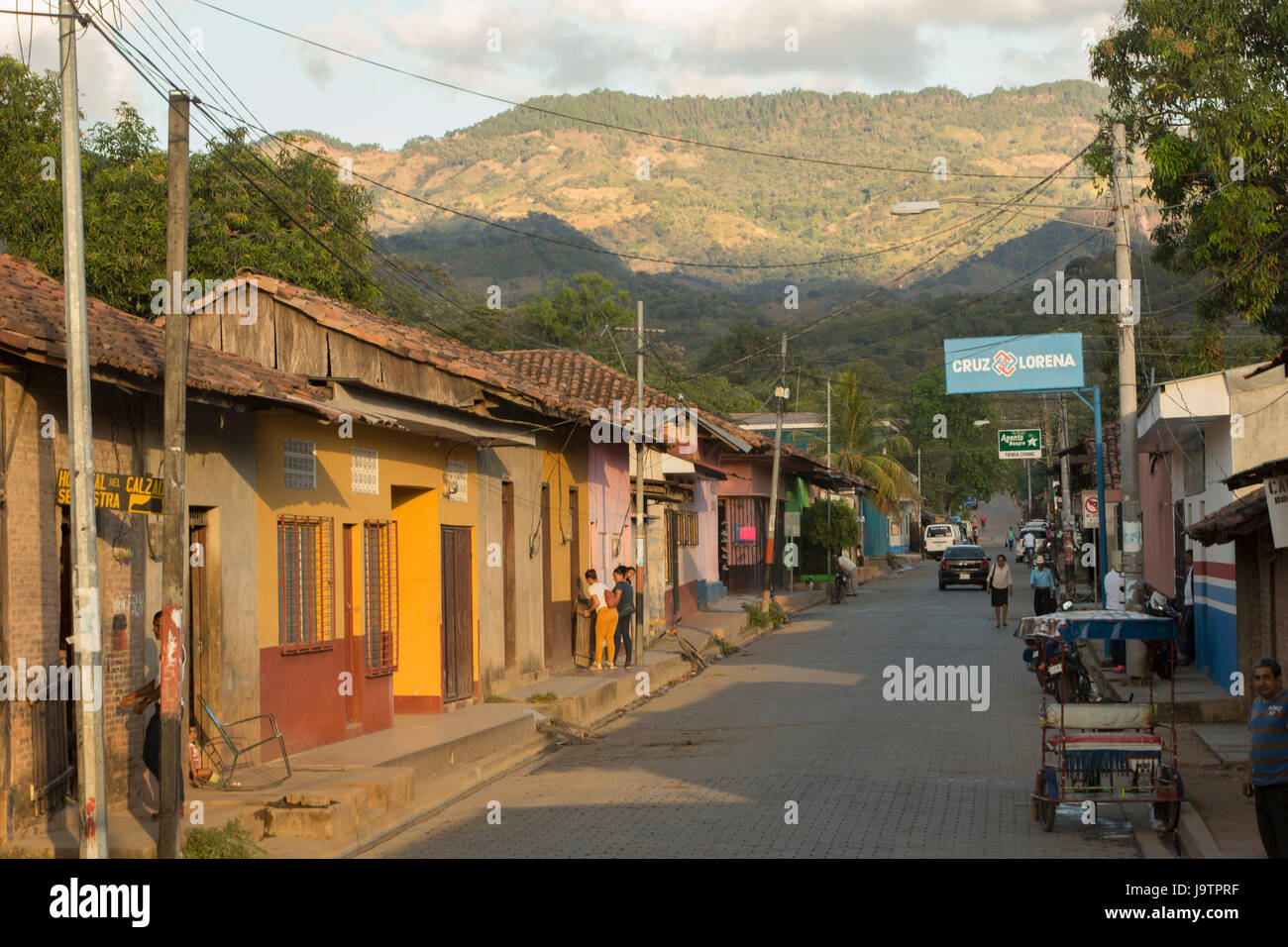 Streets of the town of El Sauce, Nicaragua Stock Photo Alamy