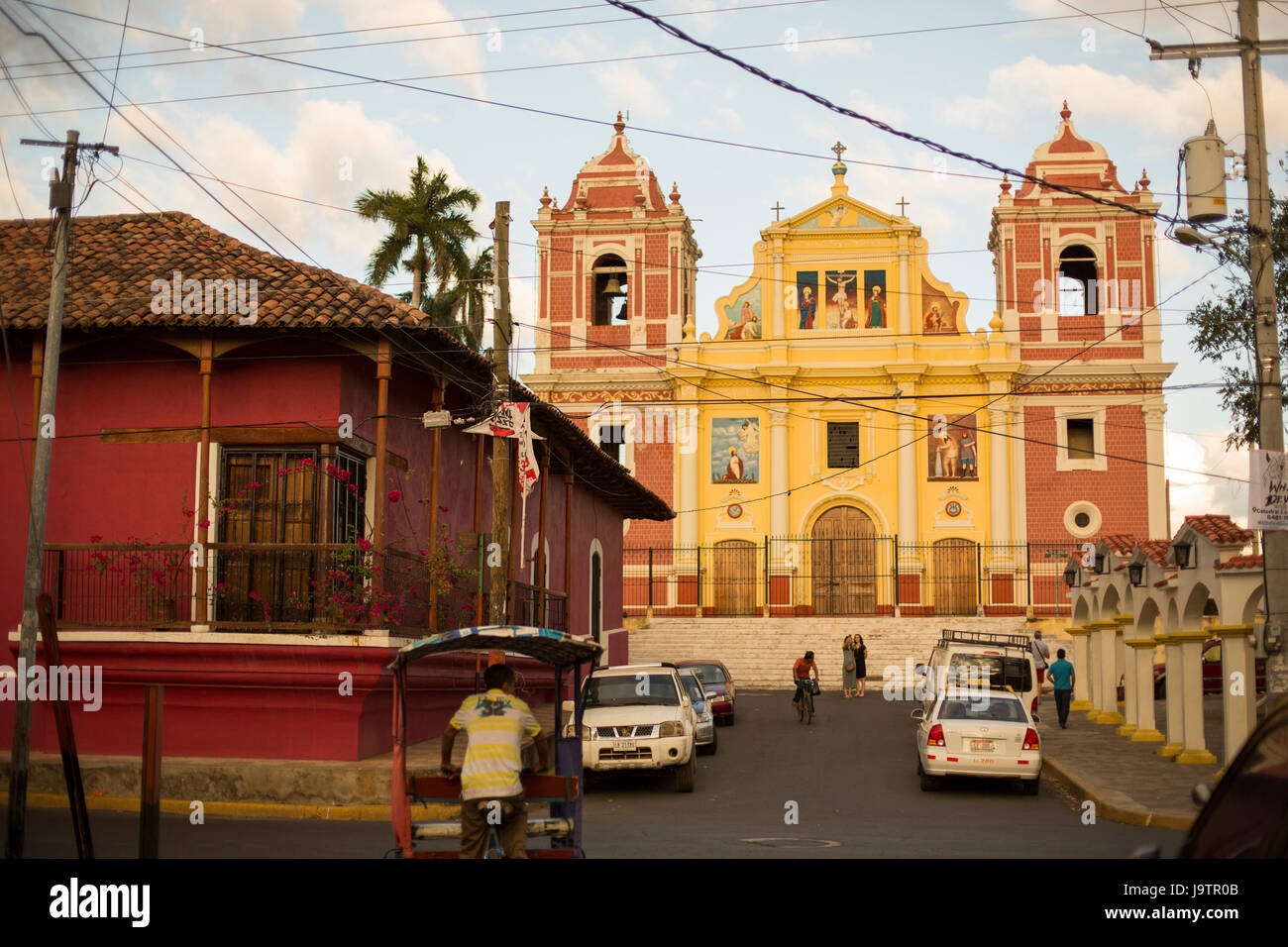 Iglesia el Calvario - Léon, Nicaragua Stock Photo