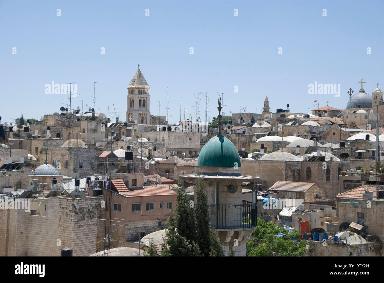 Old town jerusalem roofs hi-res stock photography and images - Alamy